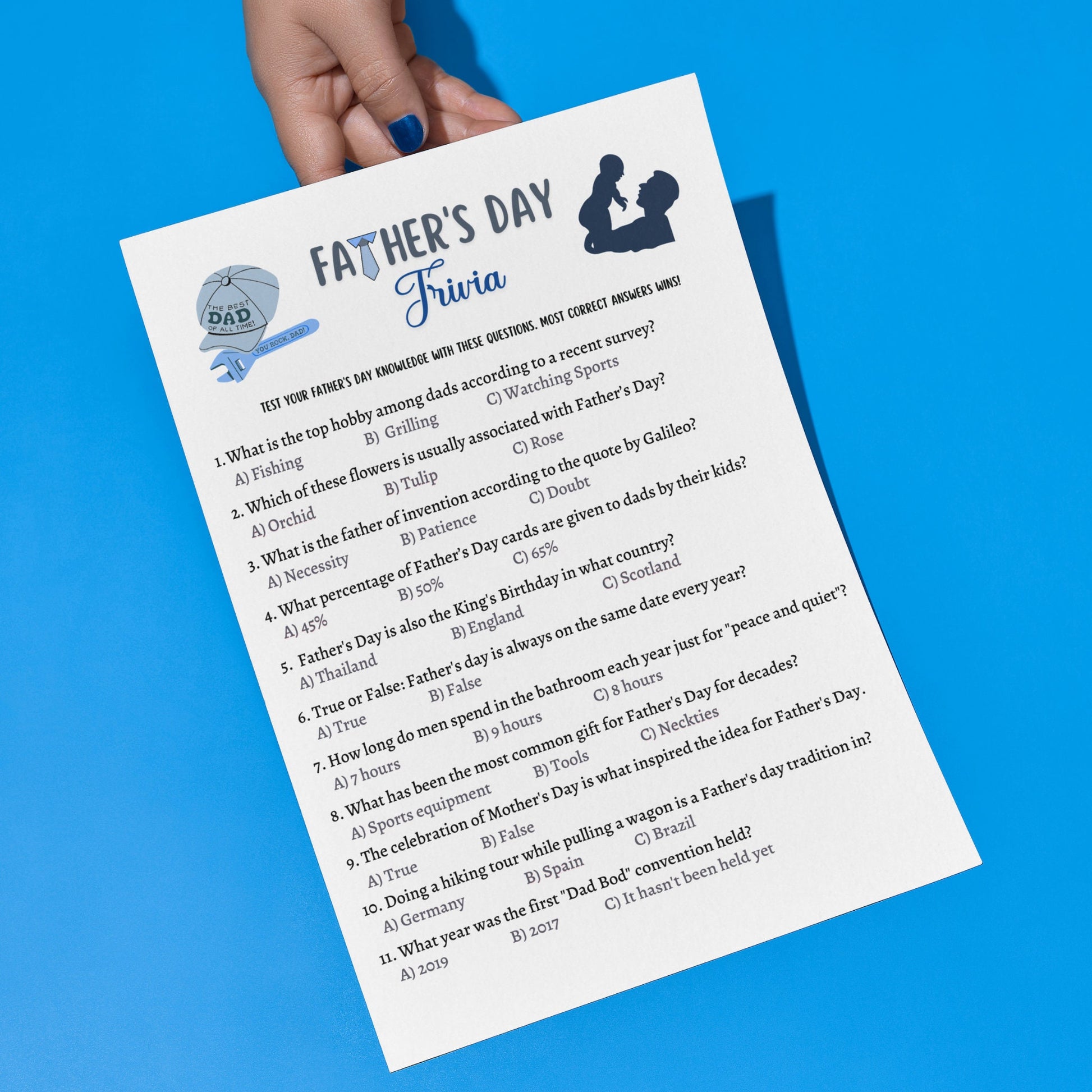 Father's Day Game Bundle Printable, Fathers Day Ideas, Fun Party Game, Activity Kids & Adults, Family Game, Classroom Game, Dad Jokes Trivia