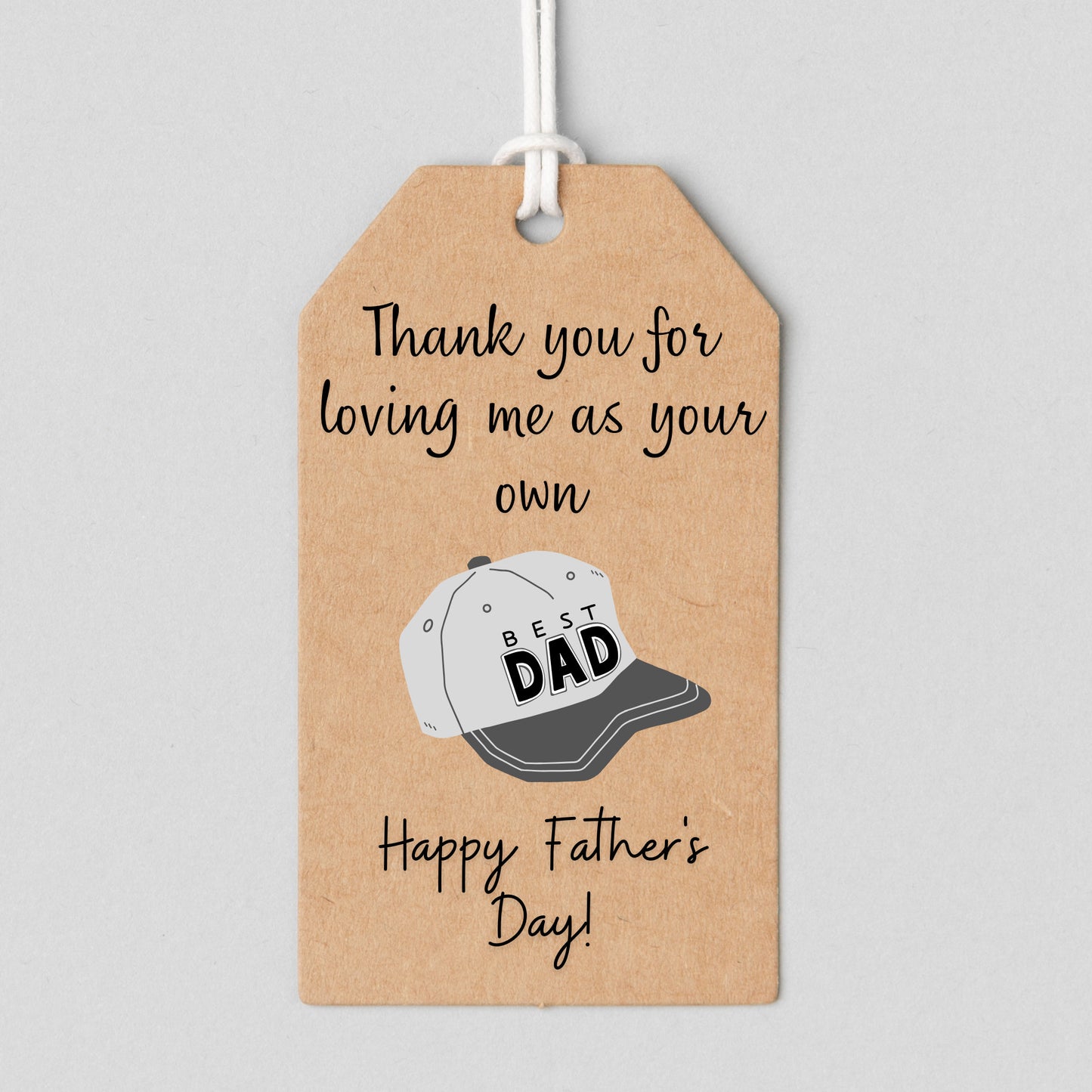 Step Dad Gift Father's Day, Father's Day Gift Tags Step Dad, Printable Gift Tags, Instant Download, Father's Day Best Dad Ever Step Dad Gift