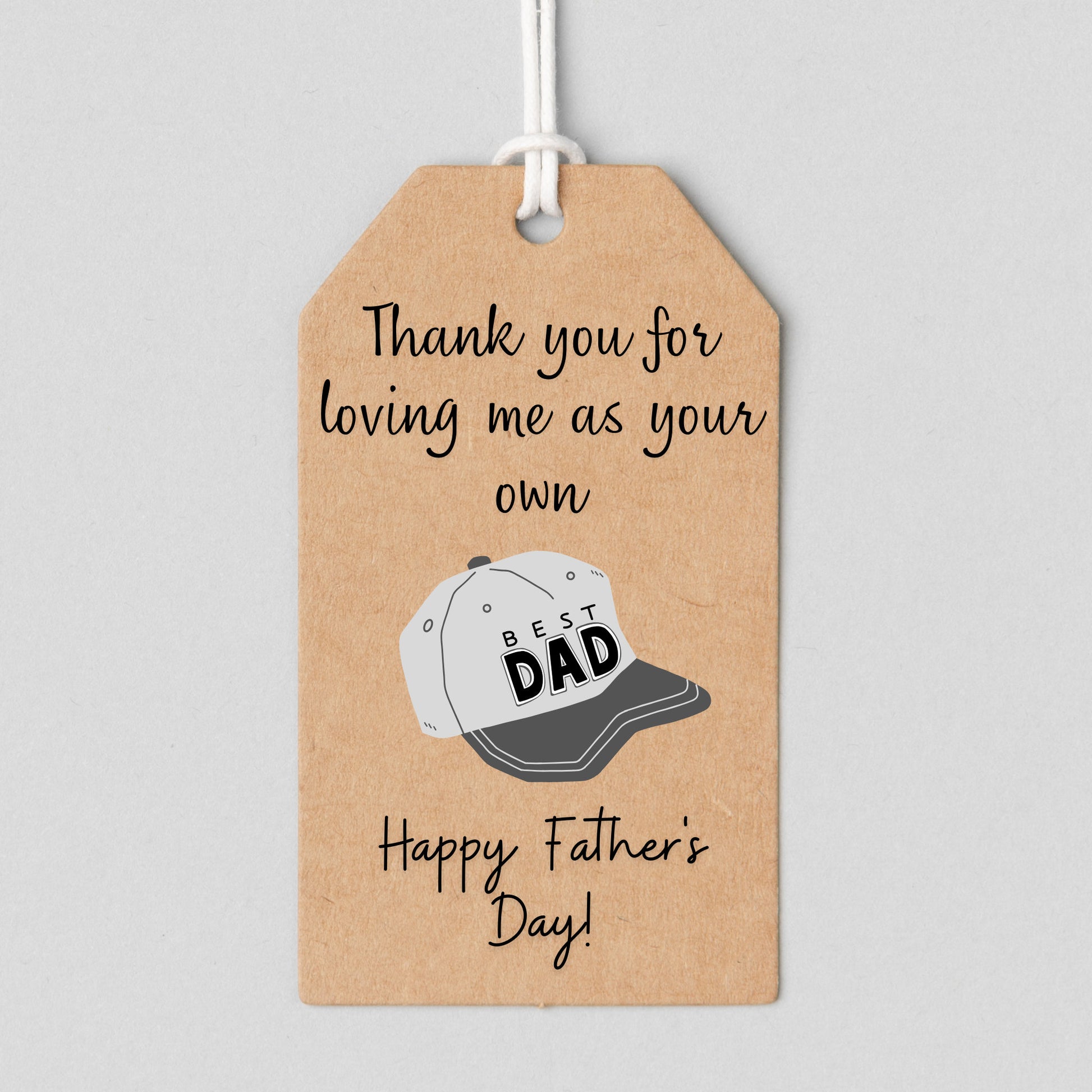 Step Dad Gift Father's Day, Father's Day Gift Tags Step Dad, Printable Gift Tags, Instant Download, Father's Day Best Dad Ever Step Dad Gift