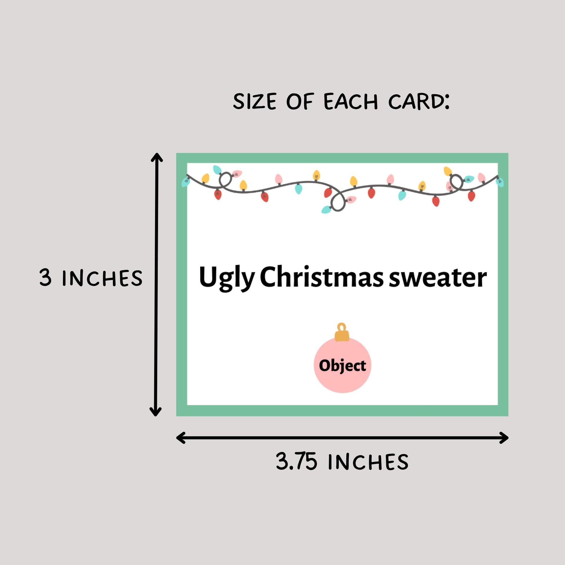 Christmas Charades Game Printable, Holiday Party Activity for Family, Adults and Kids, Office Party, Classroom Game, Xmas Pictionary Cards