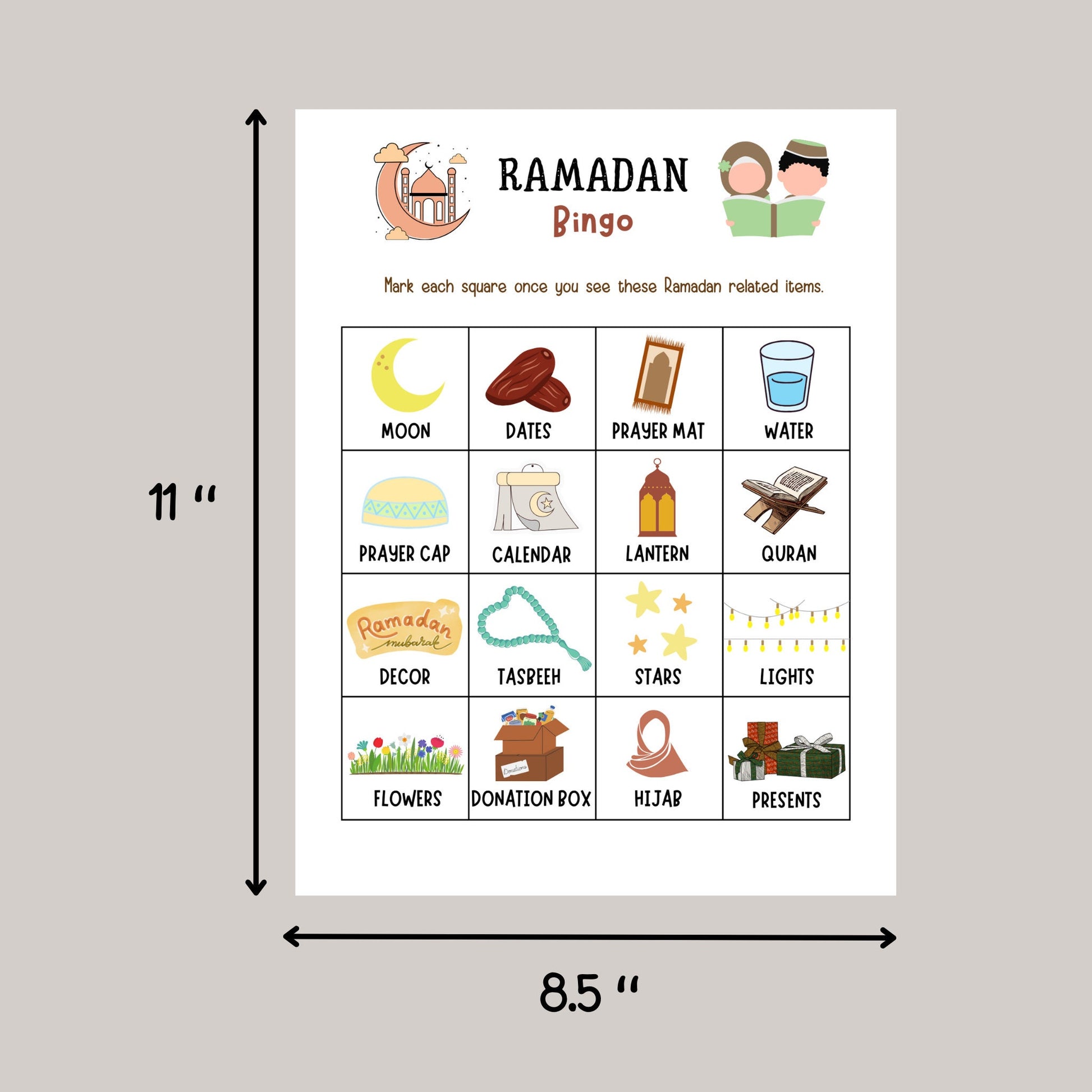 Ramadan Activity for Kids Printable, Eid Activities, Kids Ramadan Printables, 10 Pack Bundle, Muslim Islamic Printable Activity for Children
