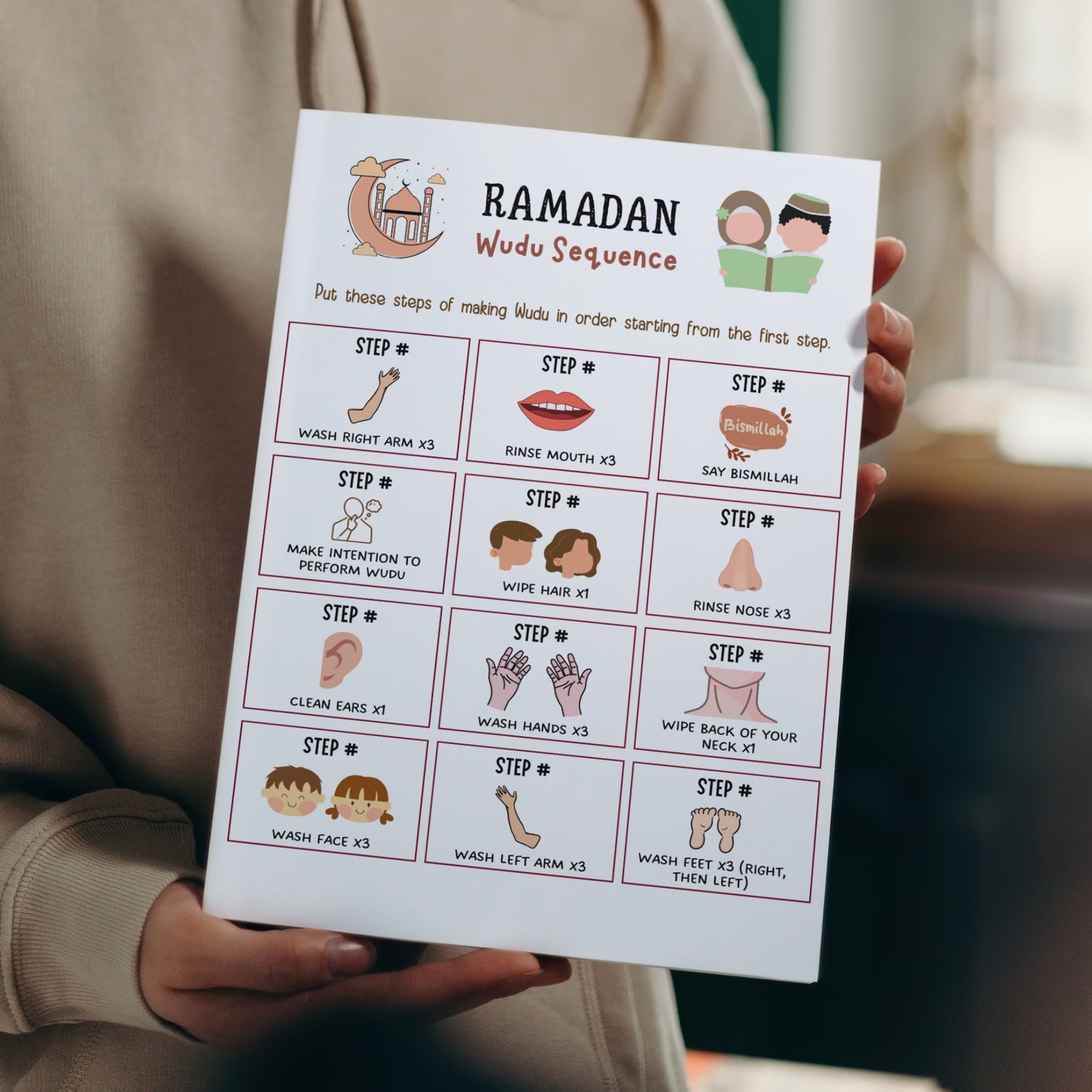 Ramadan Activity for Kids Printable, Eid Activities, Kids Ramadan Printables, 10 Pack Bundle, Muslim Islamic Printable Activity for Children