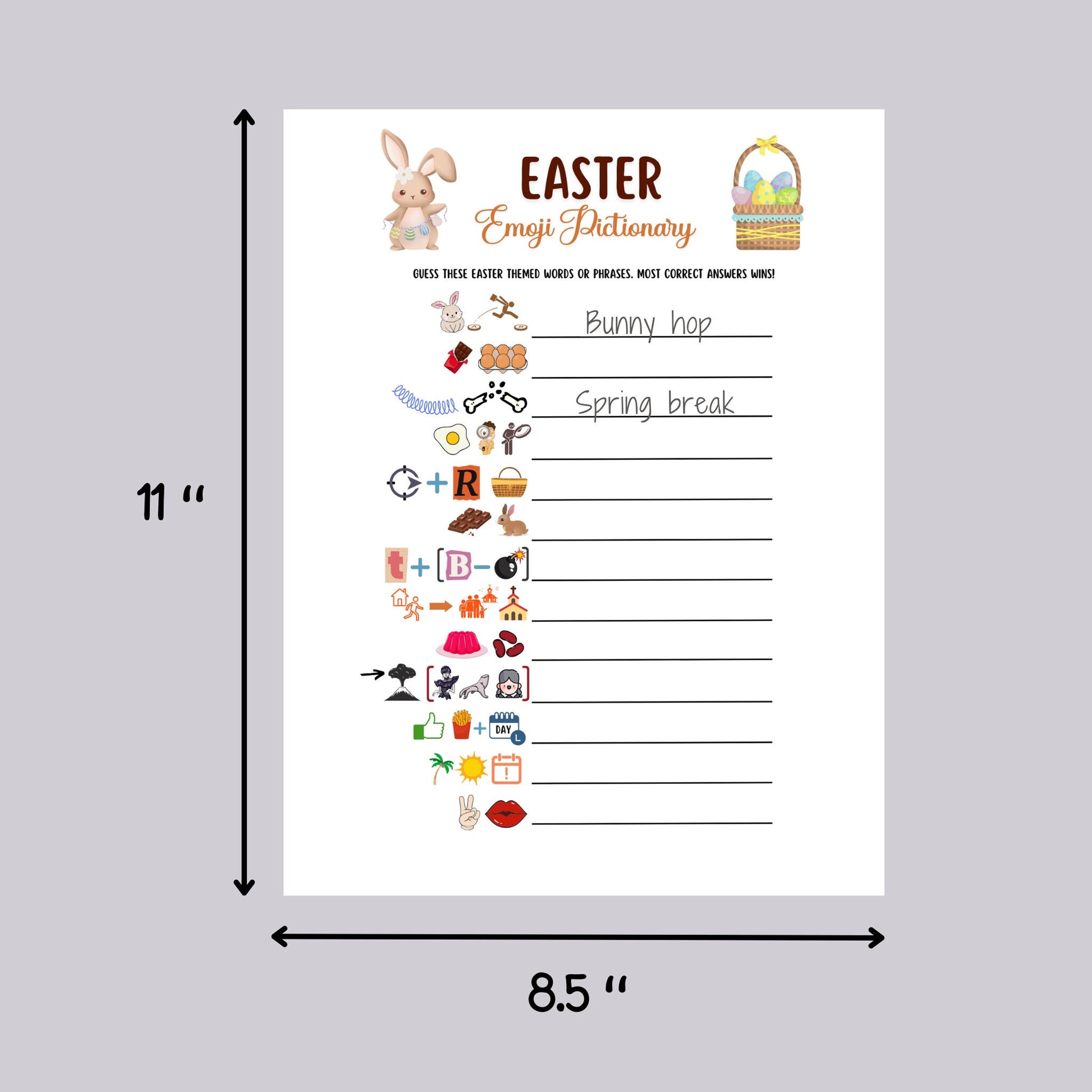Easter Games Bundle Printable, Easter Party Games Adults, Easter Activity Kids, Easter Trivia, Family Games, Classroom Games, Easter Sunday