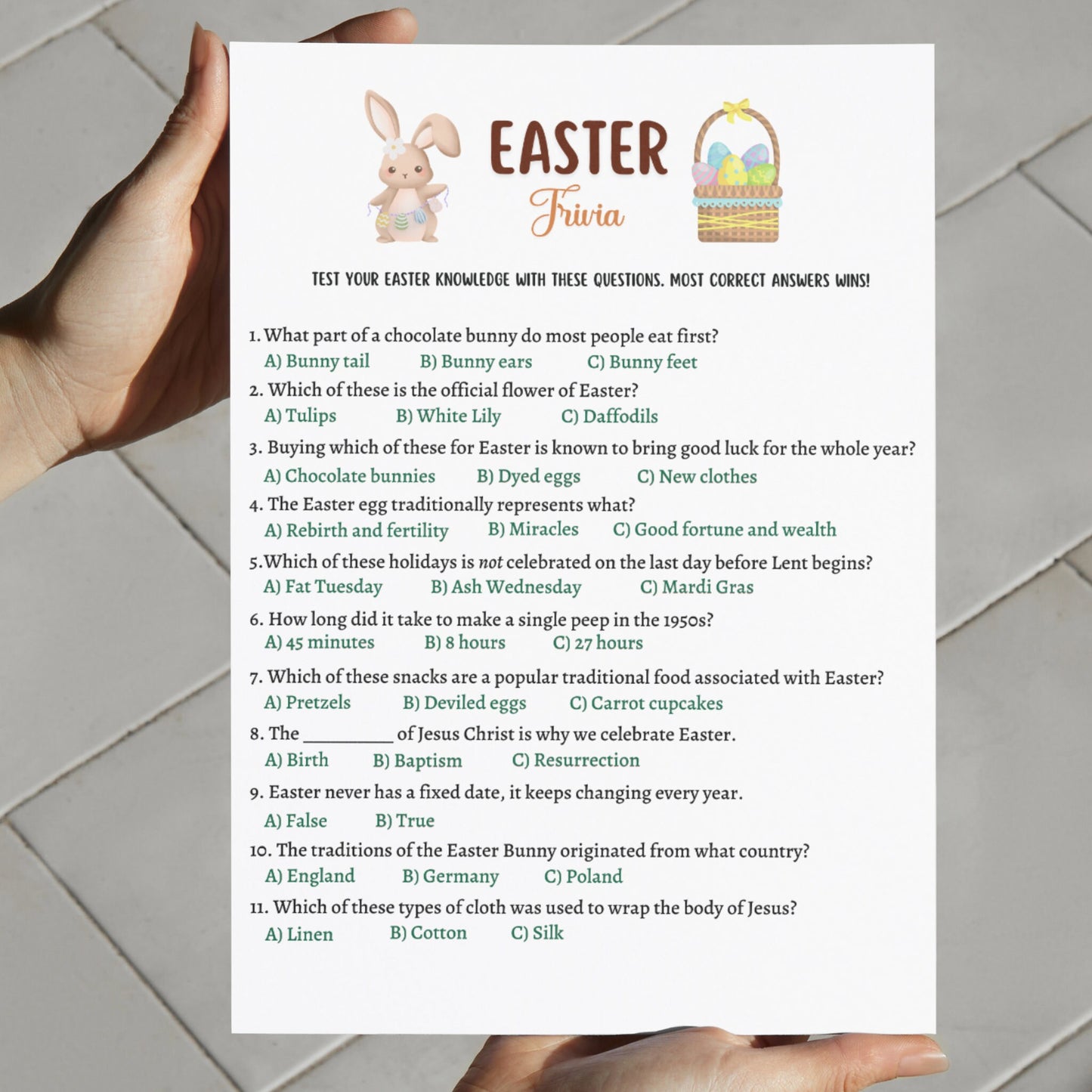Easter Games Bundle Printable, Easter Party Games Adults, Easter Activity Kids, Easter Trivia, Family Games, Classroom Games, Easter Sunday