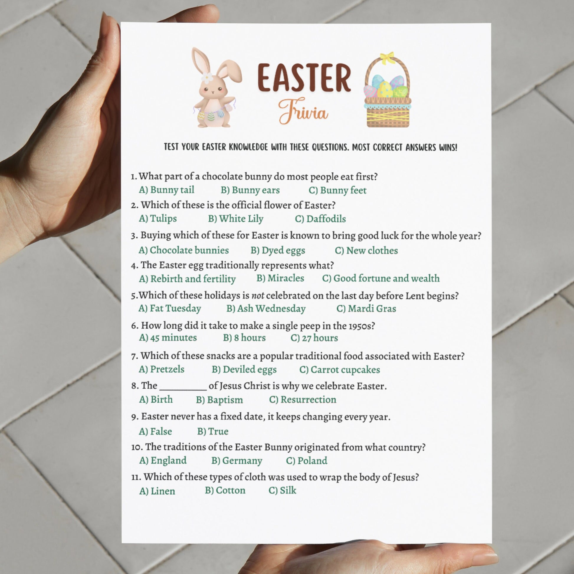 Easter Games Bundle Printable, Easter Party Games Adults, Easter Activity Kids, Easter Trivia, Family Games, Classroom Games, Easter Sunday