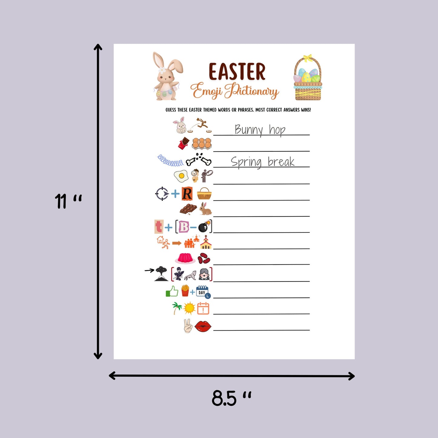 Easter Games Bundle Printable, Easter Activity Kids, Easter Party Games Adults, Easter Trivia, Family Games, Classroom Games, Easter Sunday