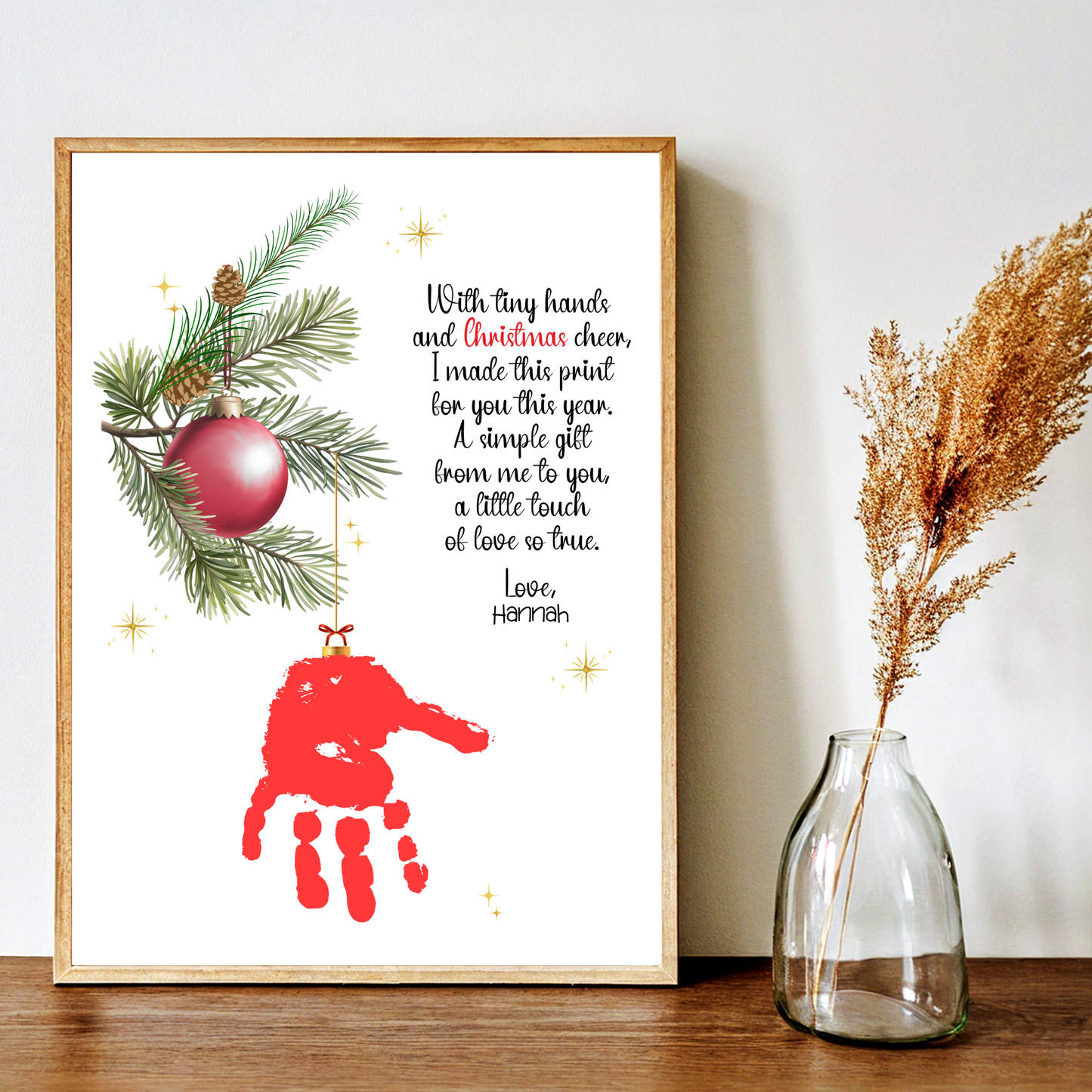 Christmas Ornament Poem Craft Printable for Kids