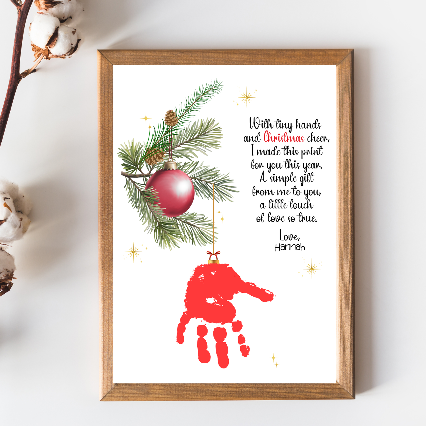 Christmas Ornament Poem Craft Printable for Kids