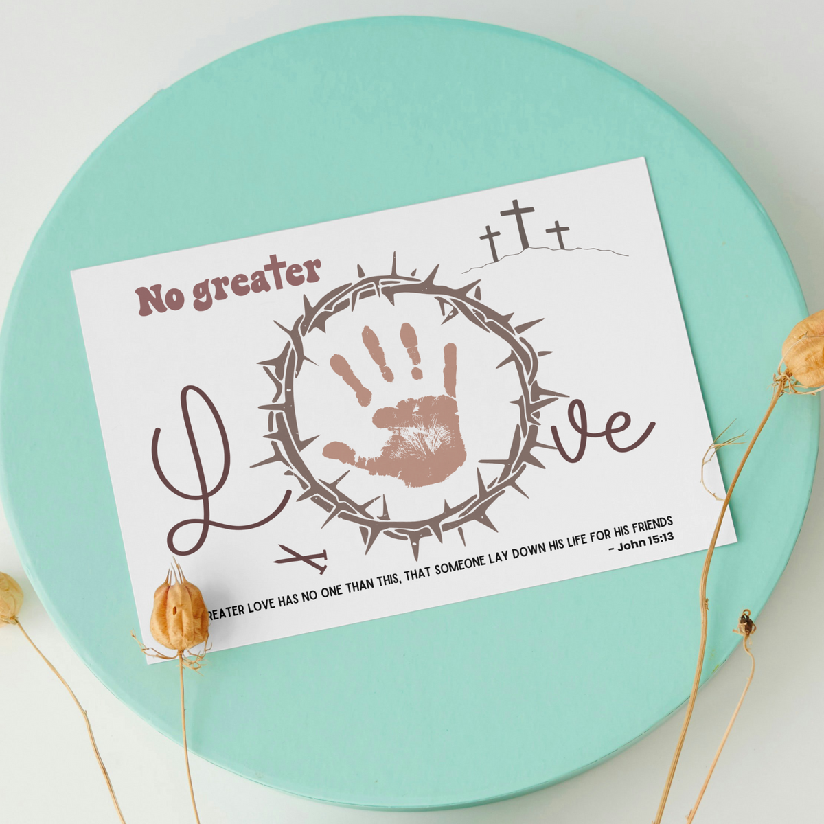 Easter Handprint Craft Printable, DIY Religious Christian Focus Art fo ...