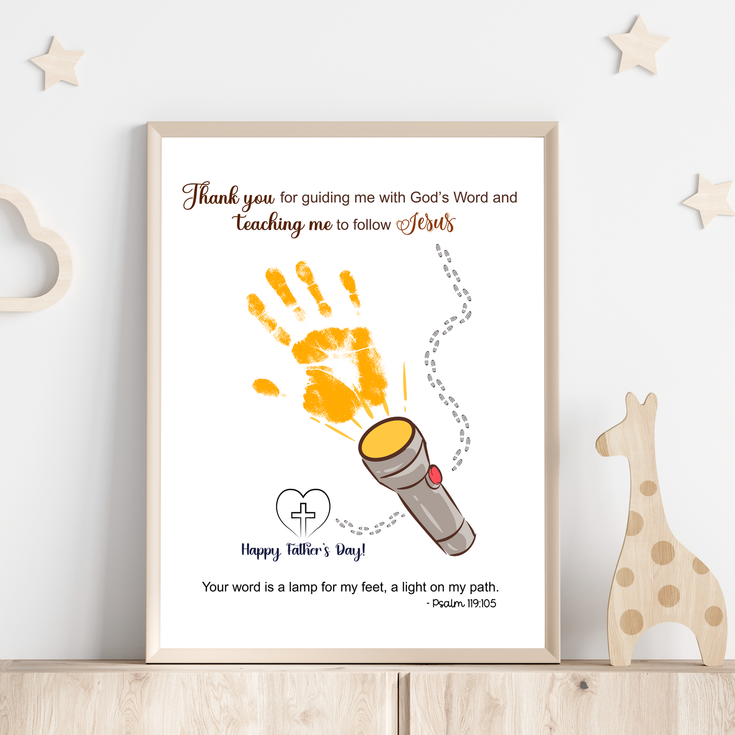 Father's Day Christian Crafts Bundle Kids Printable, DIY Bible Handprint Card Religious Art Sunday School Activity Gift for Dad Grandpa