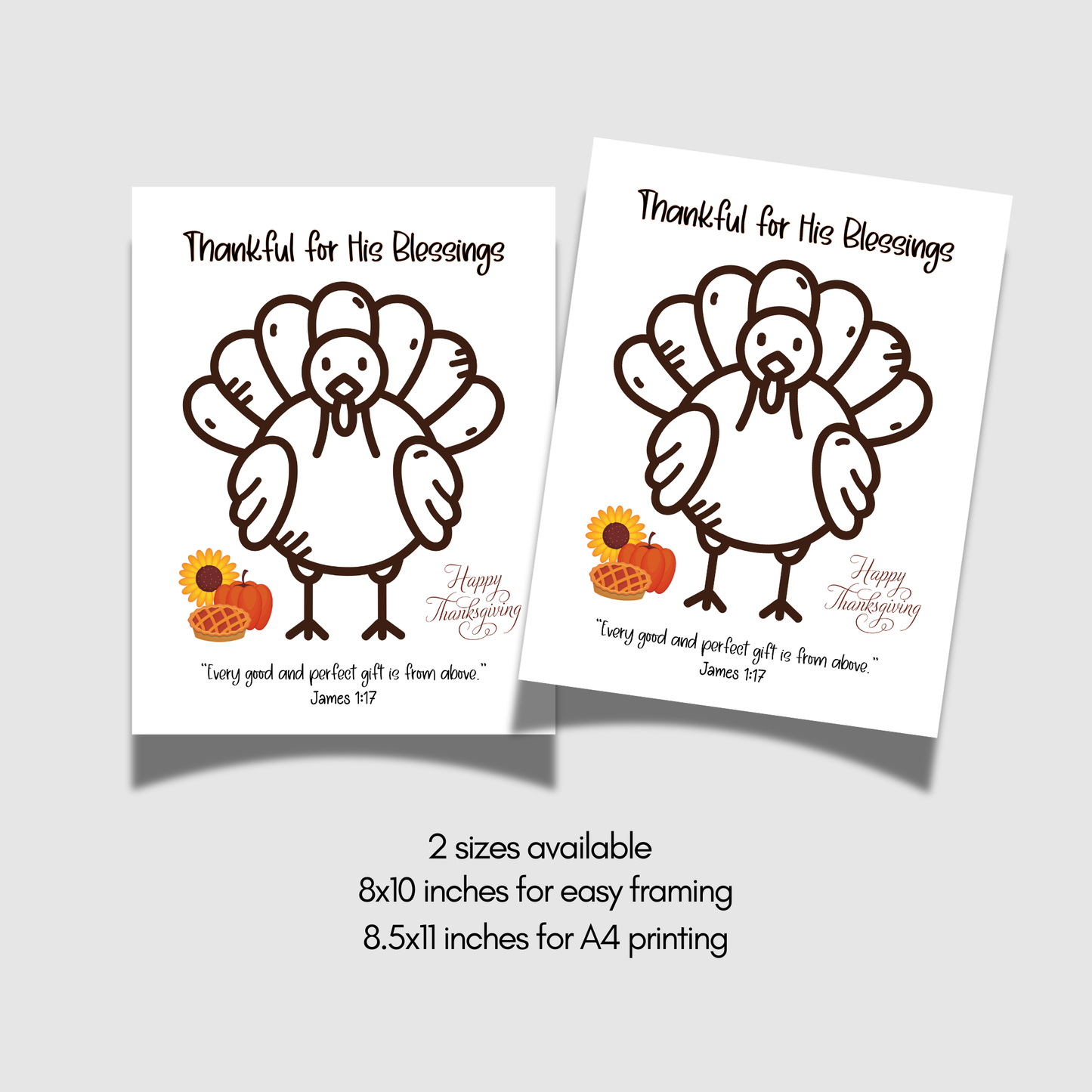 Happy Thanksgiving Turkey Craft Kids Printable