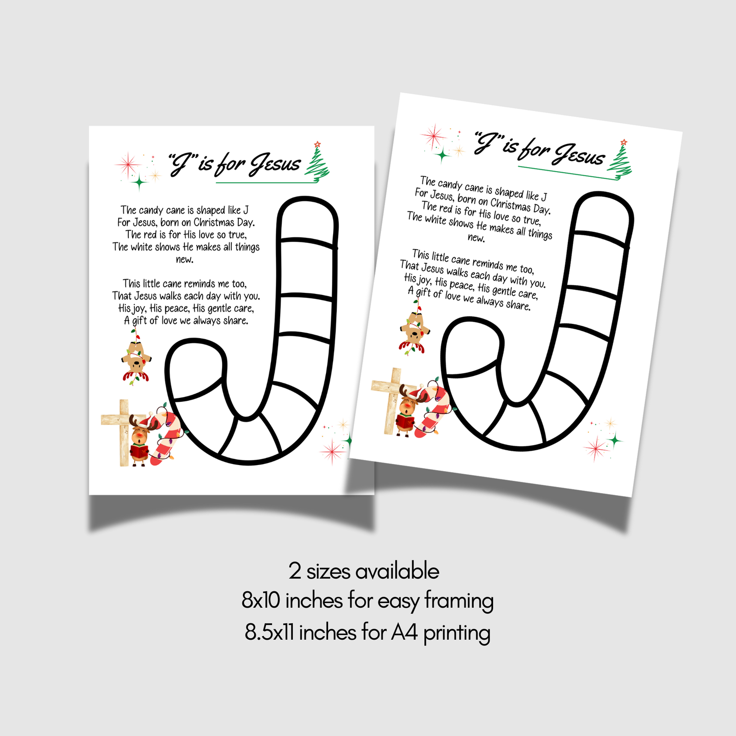 Candy Cane Tissue Paper Craft Printable