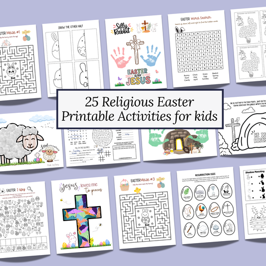 Christian Easter Activity Bundle Printable