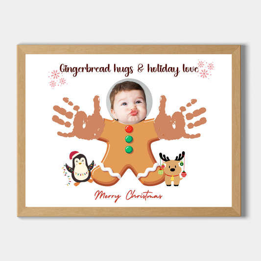 Christmas Handprint Photo Craft Kids Printable