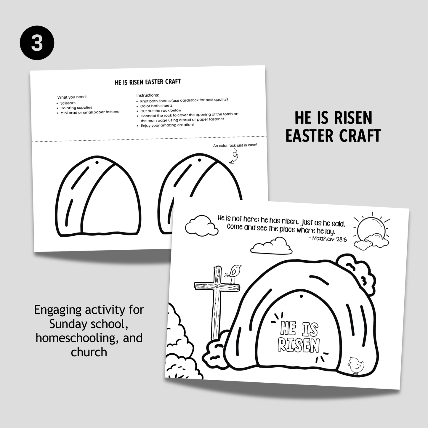 Christian Easter Activity Bundle Printable