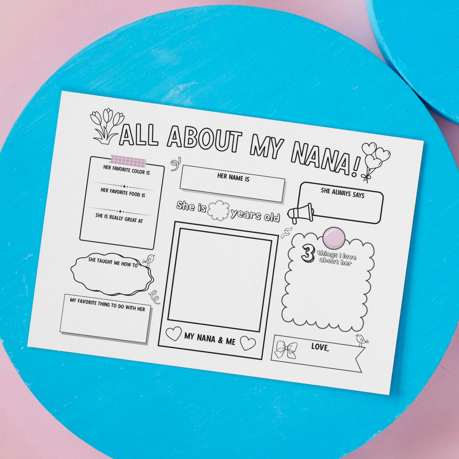 all-about-my-nana-survey-printable-card-questionnaire-gift-ideas-pers-scribbled-llc for All About Nana Printable Free All About My Nana Survey Printable, Card Questionnaire Gift Ideas Pers – Scribbled LLC for All About Nana Printable Free