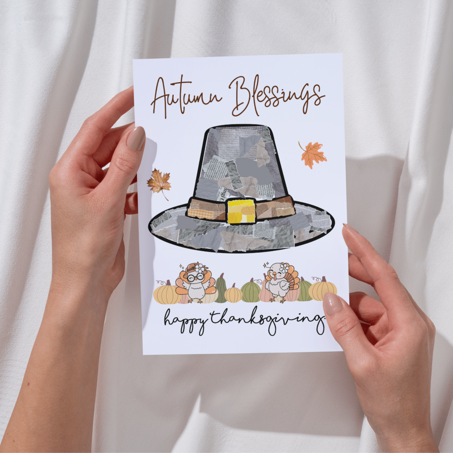 Happy Thanksgiving Craft for Kids Printable Autumn Art