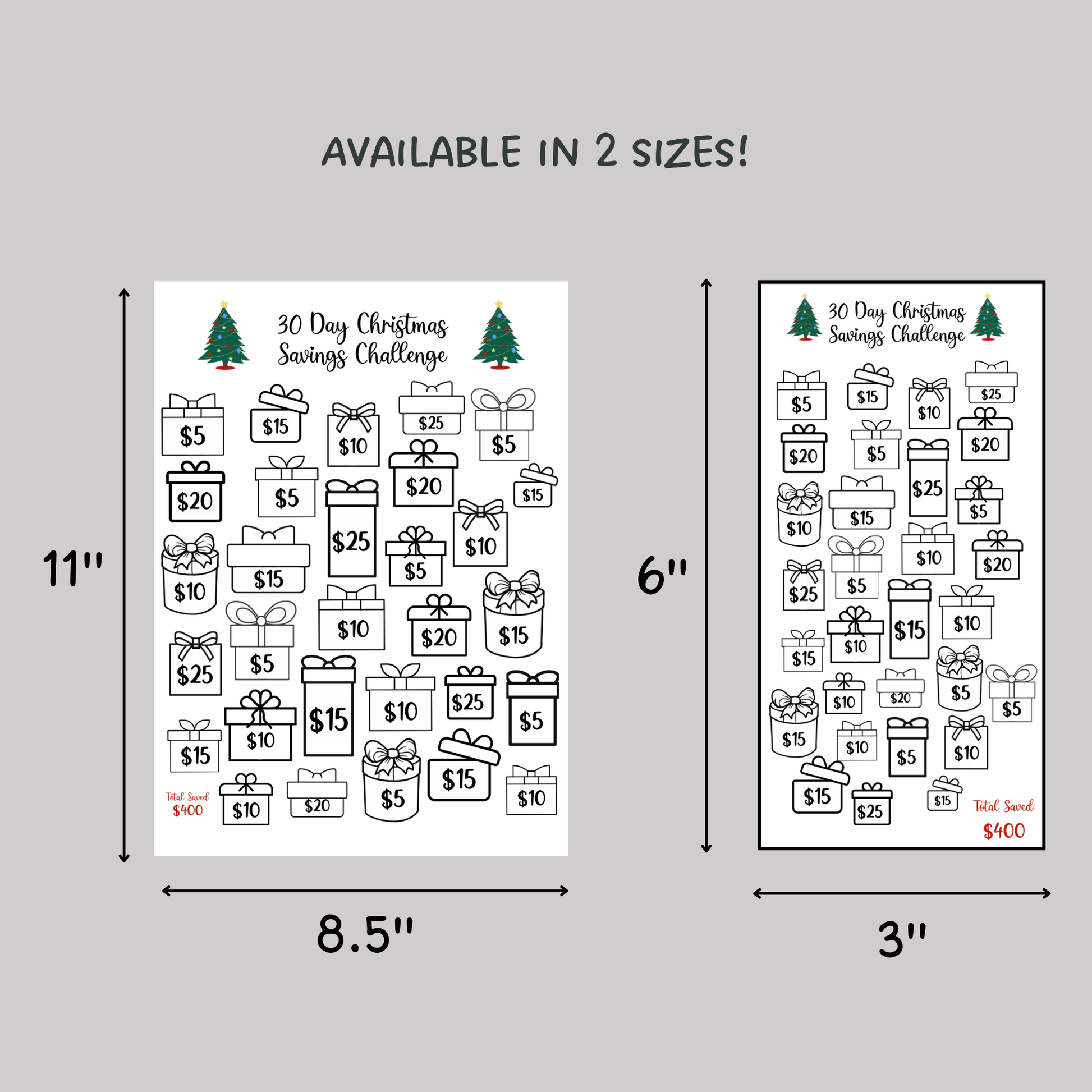 christmas-savings-challenge-printable-30-day-xmas-holiday-a6-saving-t-scribbled-llc for Christmas Savings Challenge Free Printable Christmas Savings Challenge Printable, 30 Day Xmas Holiday A6 Saving T – Scribbled LLC for Christmas Savings Challenge Free Printable