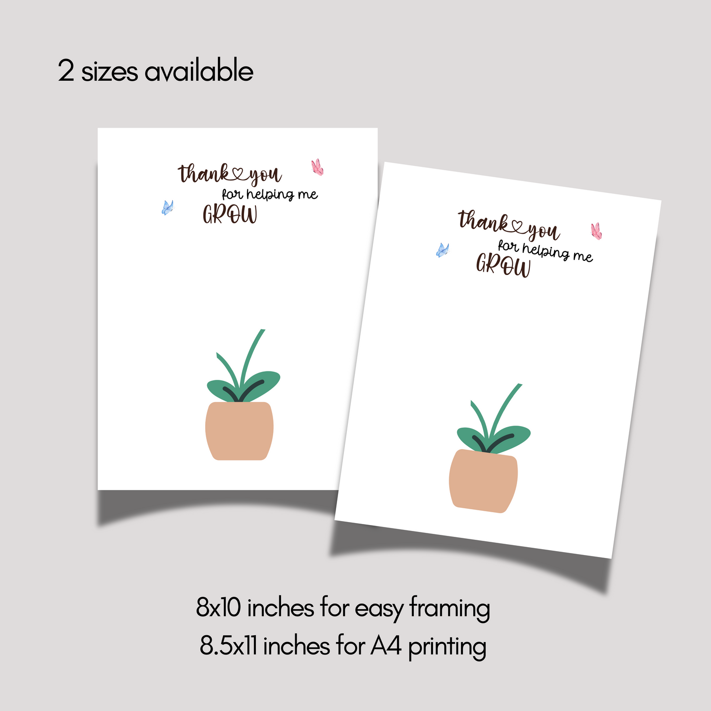 Teacher Appreciation Handprint Craft Kids Printable, DIY End of Year Gift Keepsake Flower Art for Pre-K Kindergarten Preschool End Of School