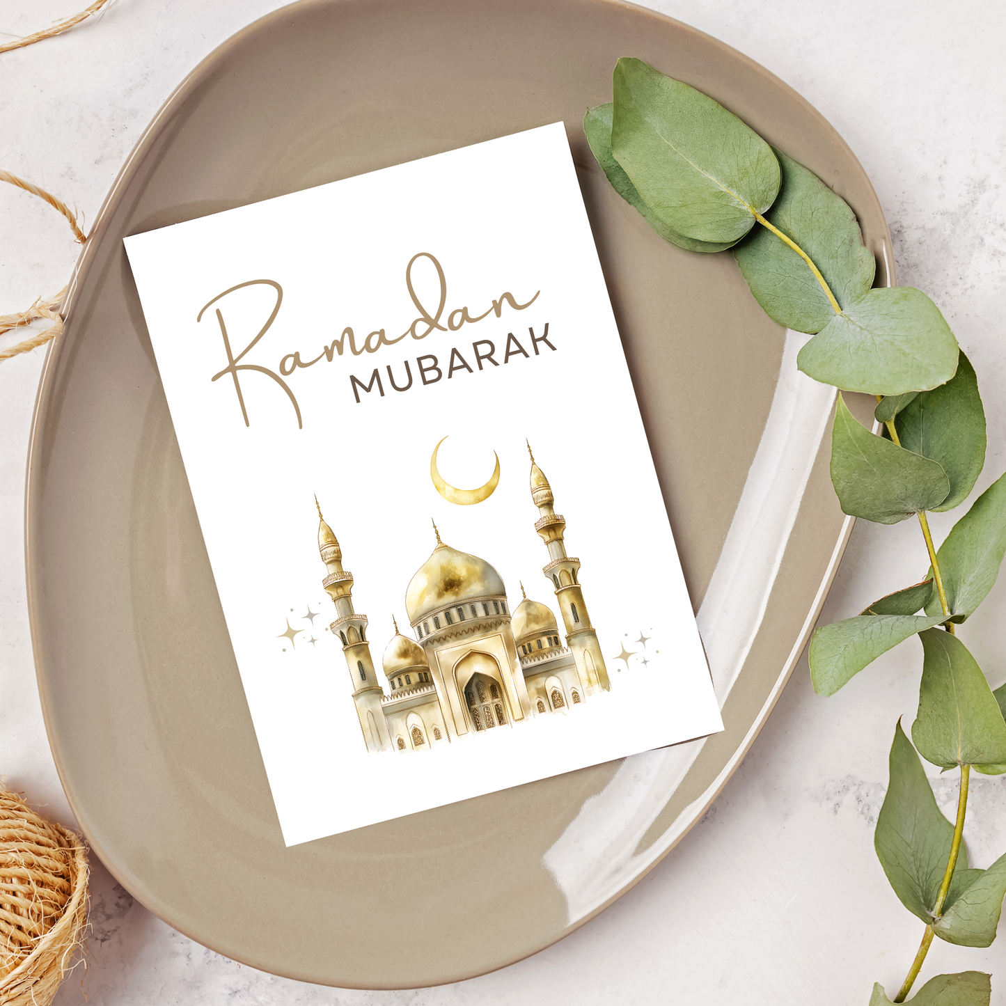 Ramadan Mubarak Mosque Wall Art Printable