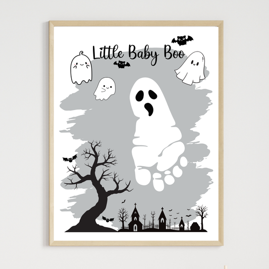 Halloween Footprint Crafts, DIY Fall Art Activity for Kids