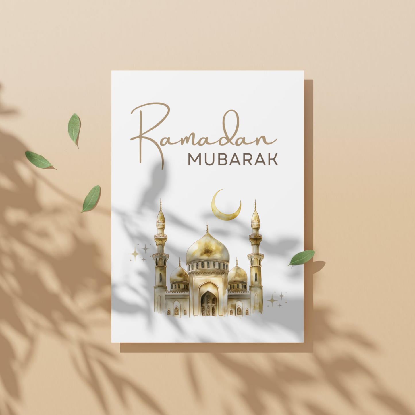 Ramadan Mubarak Mosque Wall Art Printable