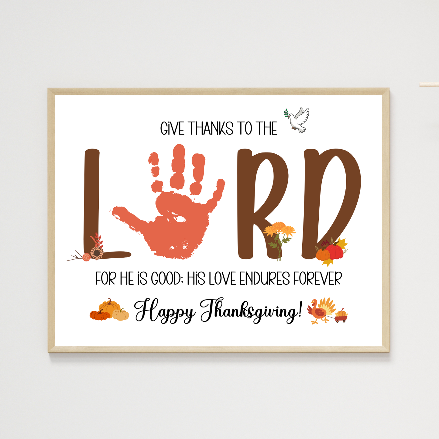 Christian Thanksgiving Handprint Craft for Kids
