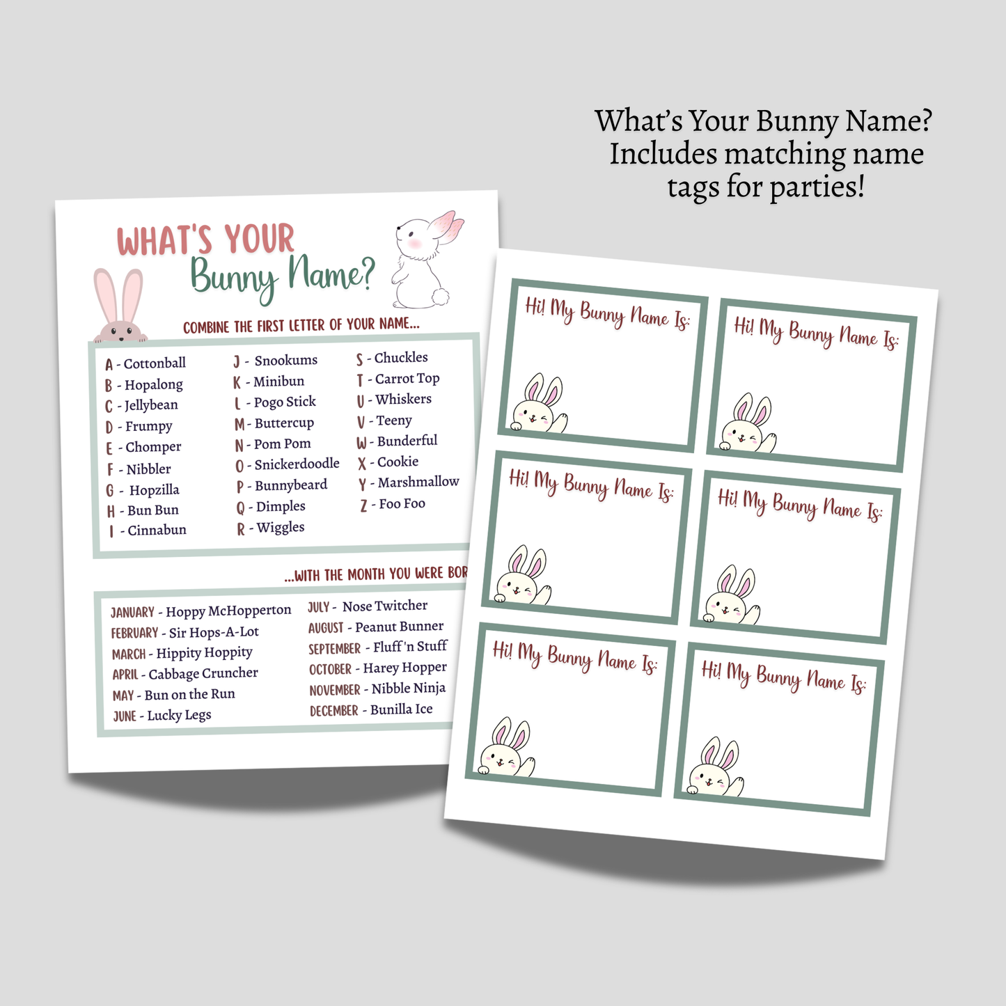 Easter Games Bundle 25 Printables for Kids & Adults