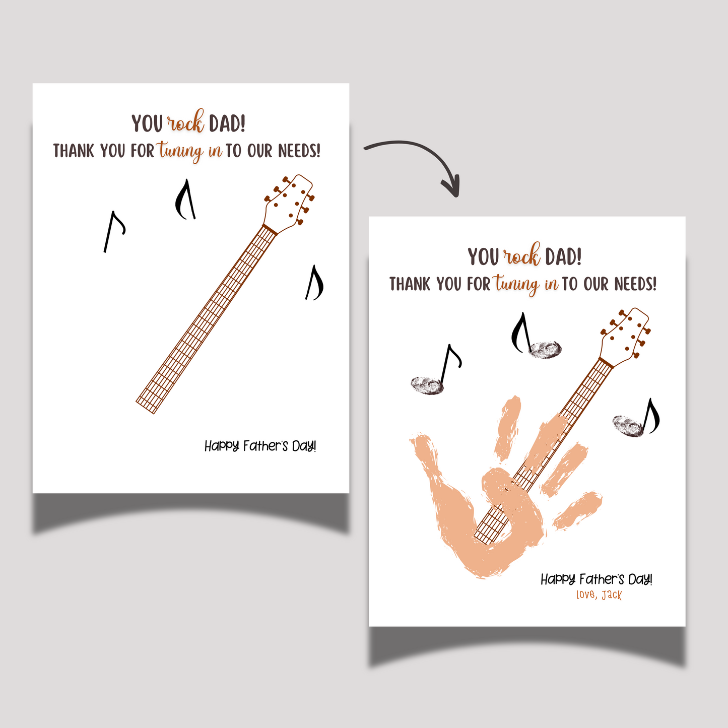 Father's Day Handprint Craft for Kids Printable DIY Dad Card Art Activity Personalized Birthday Gift from Baby Toddler Preschool Daycare