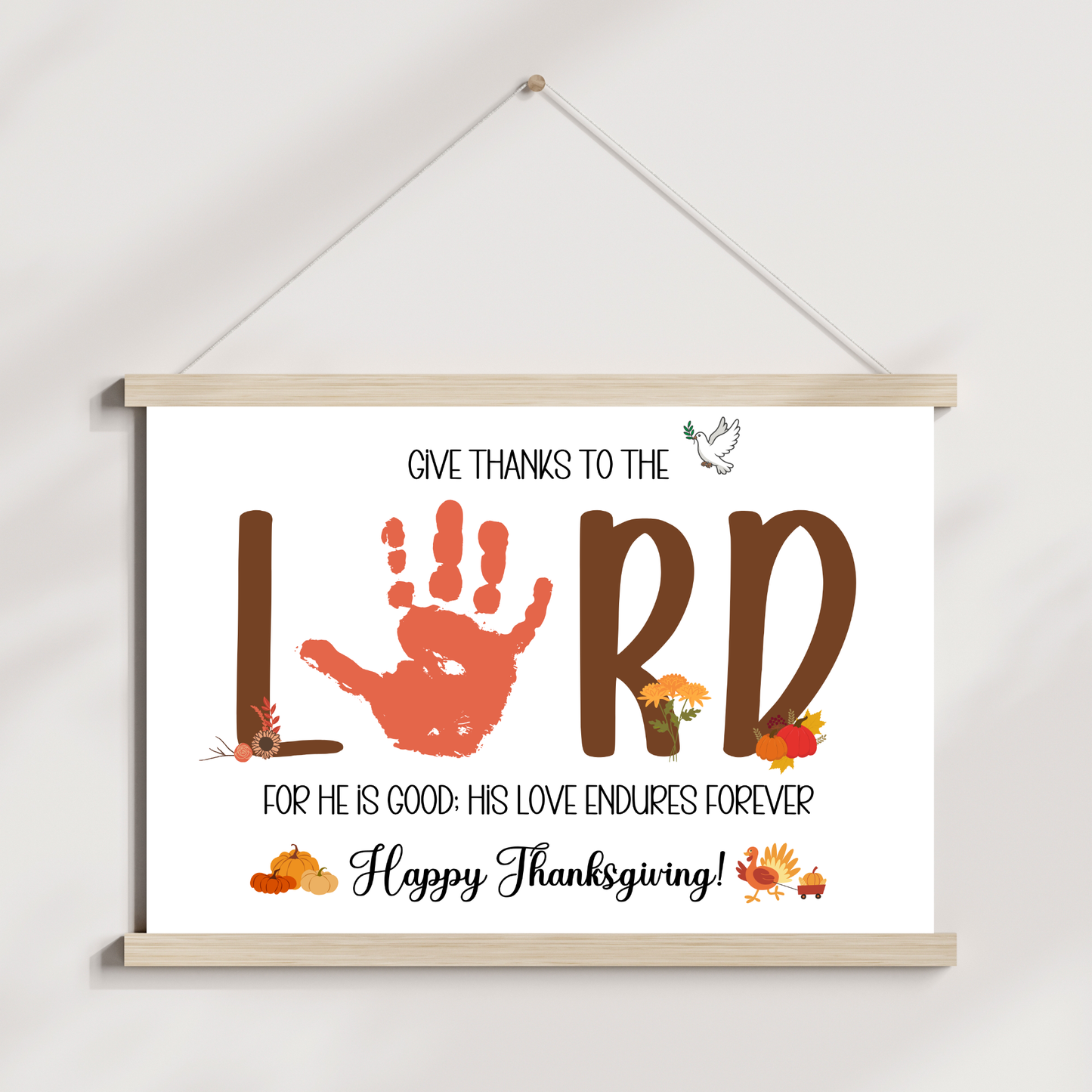 Christian Thanksgiving Handprint Craft for Kids
