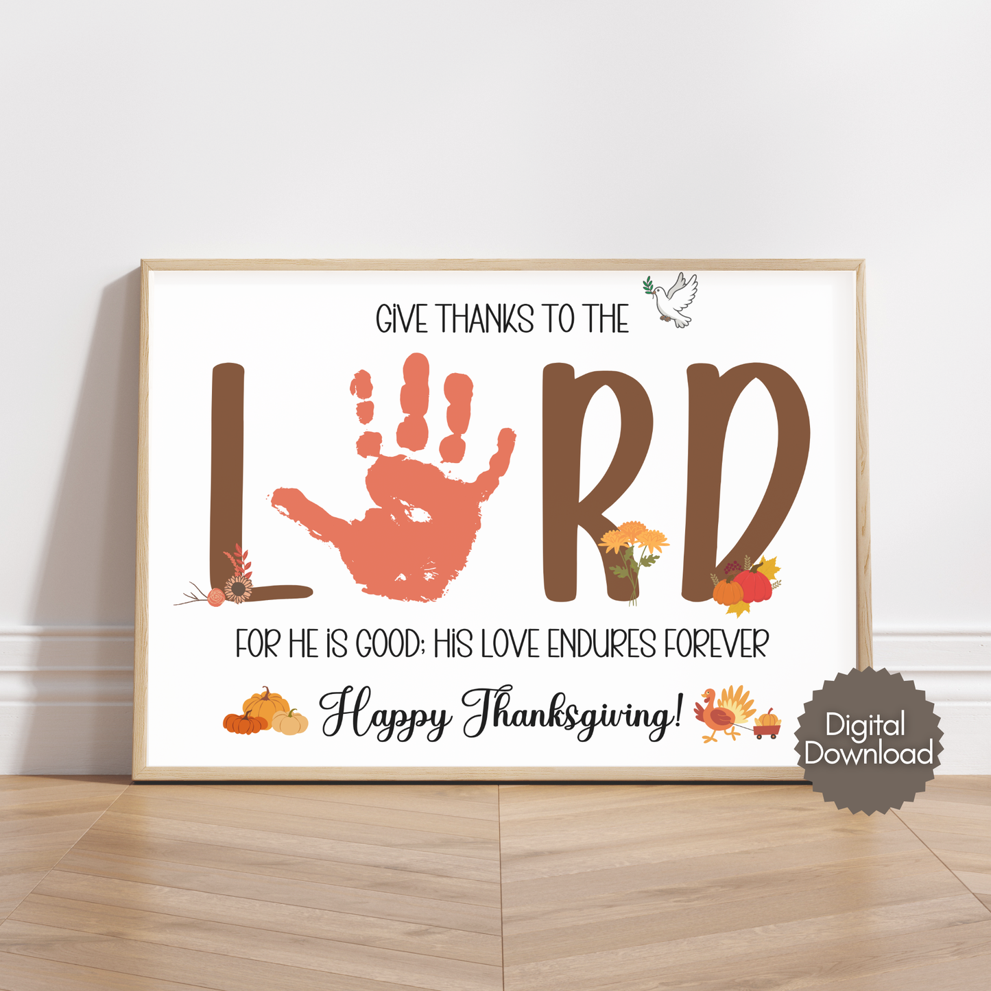 Christian Thanksgiving Handprint Craft for Kids
