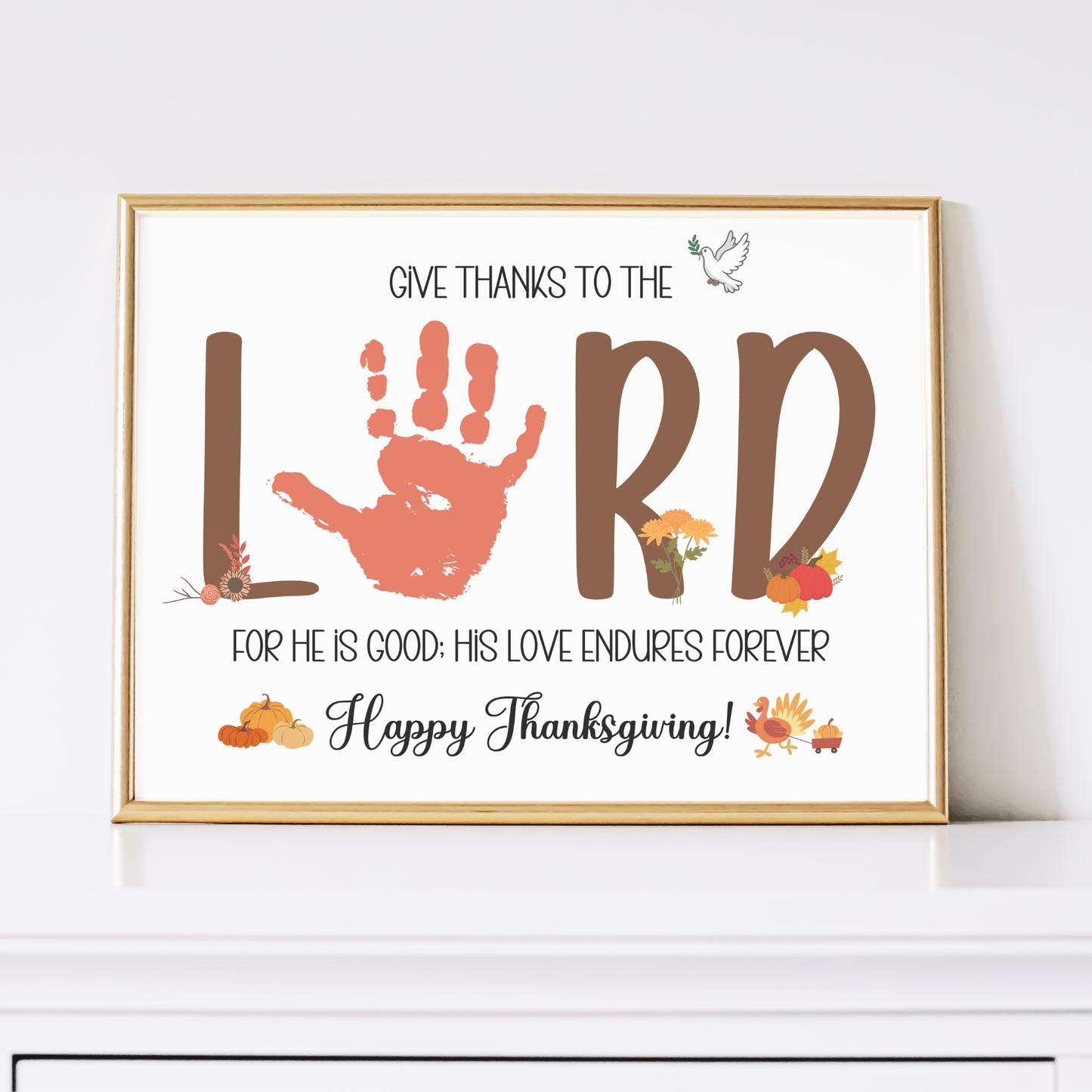Christian Thanksgiving Handprint Craft for Kids