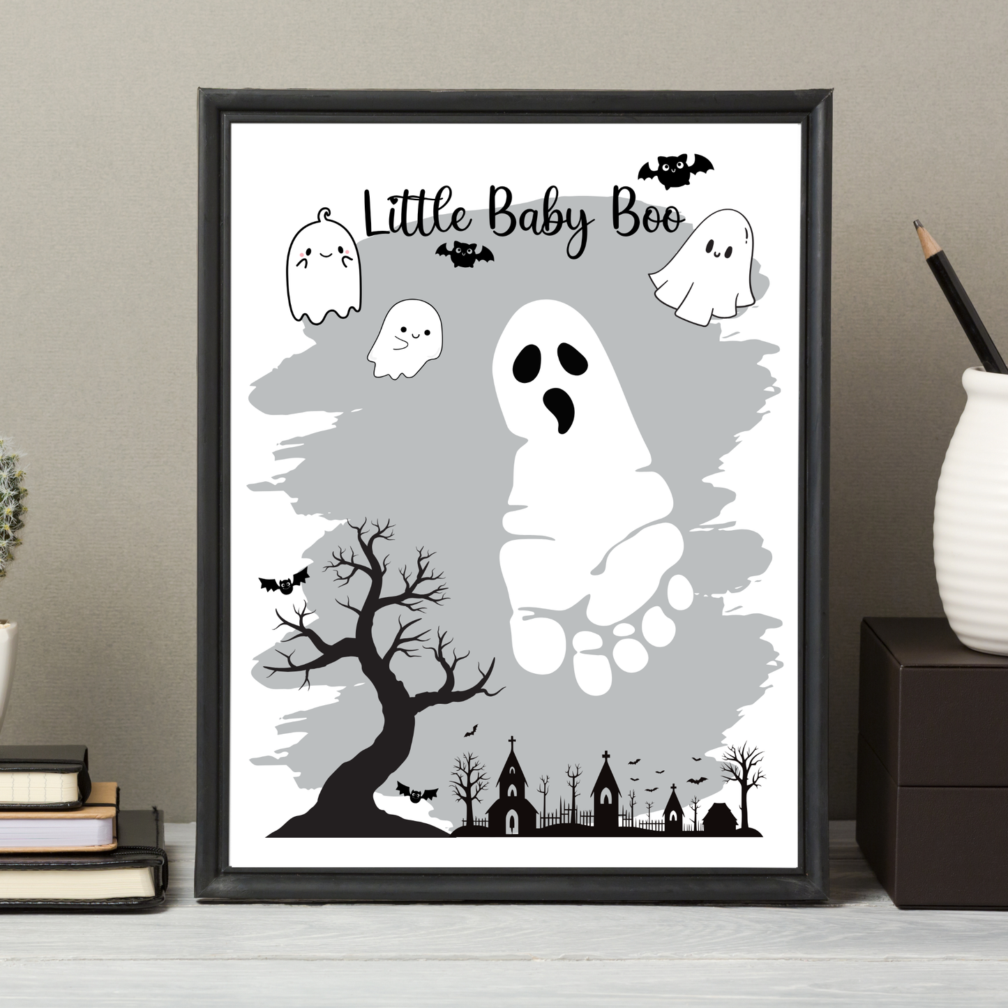 Halloween Footprint Crafts, DIY Fall Art Activity for Kids
