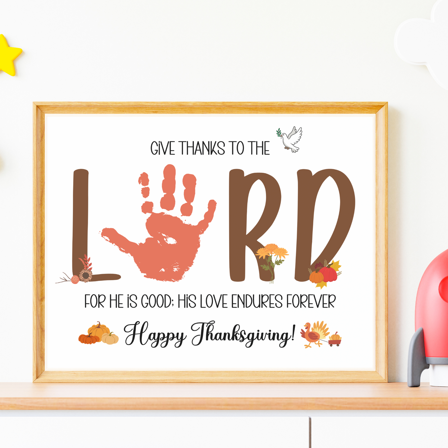 Christian Thanksgiving Handprint Craft for Kids