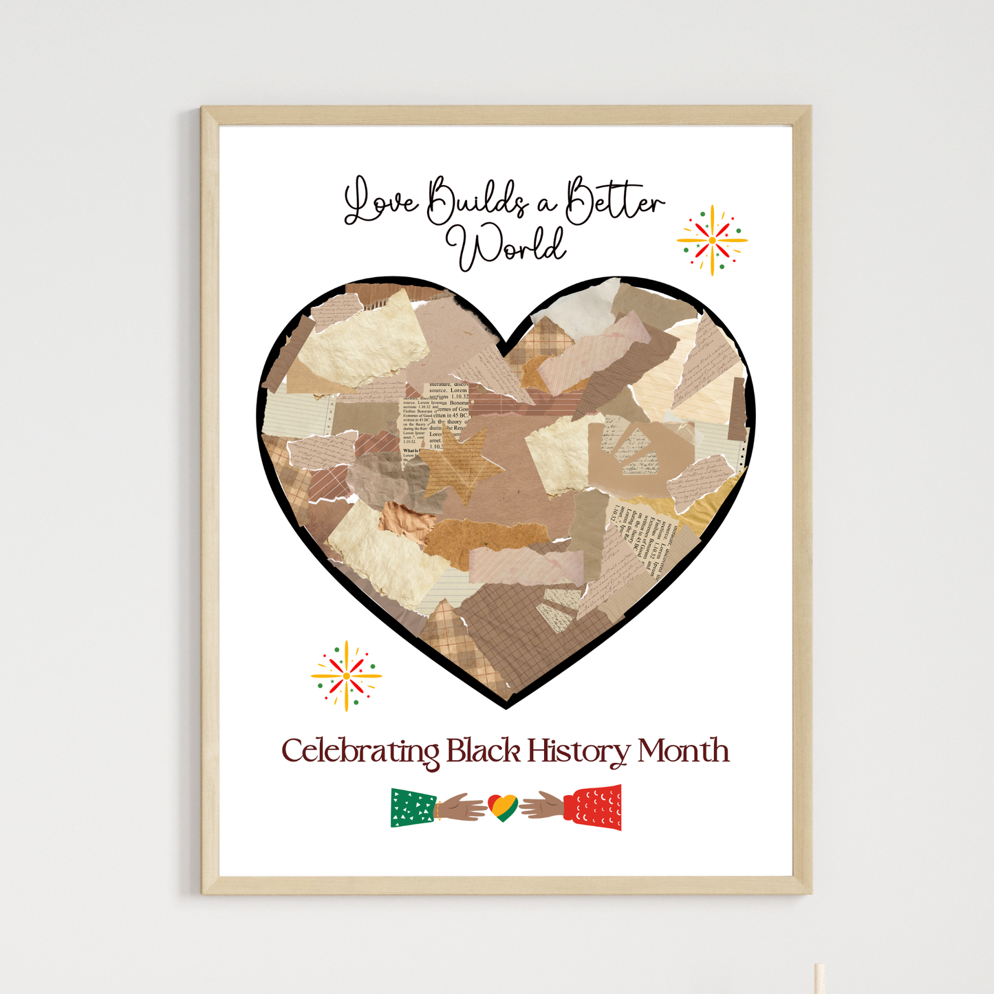 Black History Month Torn Paper Craft for Kids