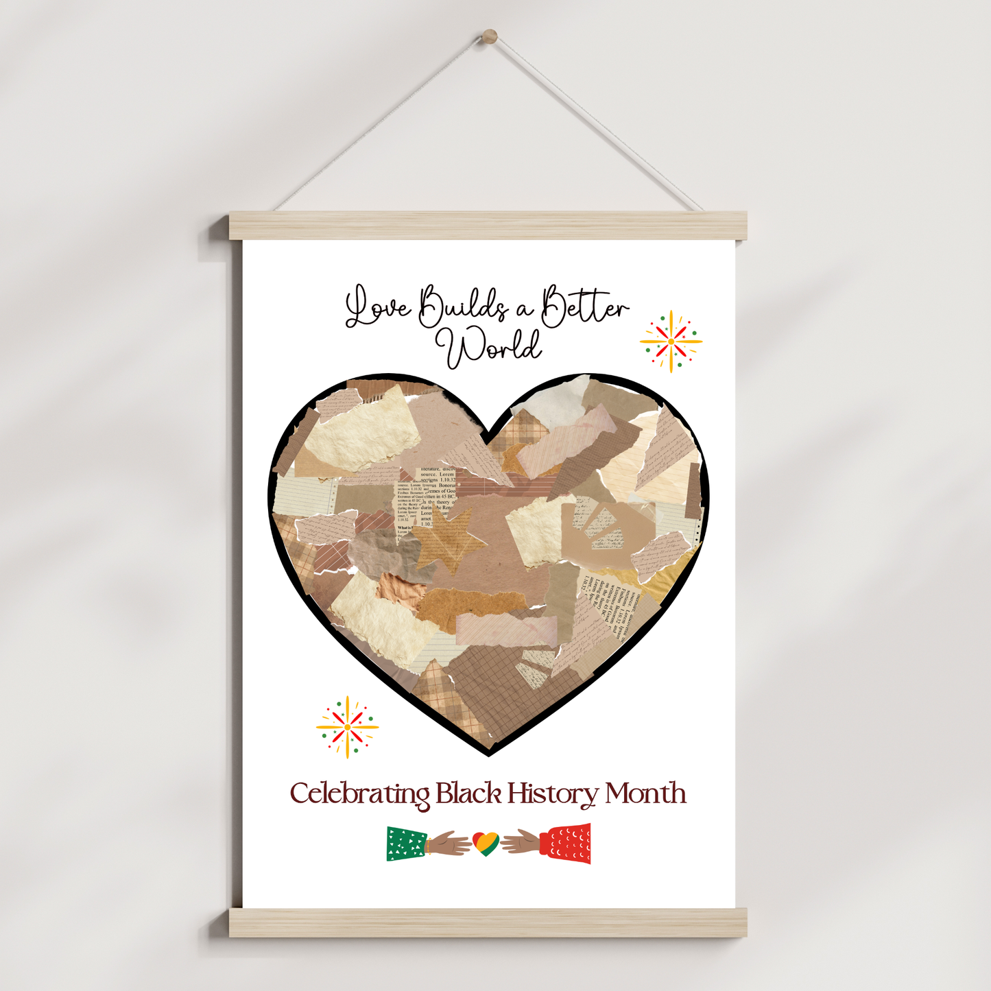 Black History Month Torn Paper Craft for Kids