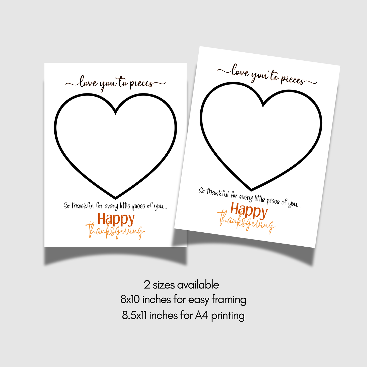 Thanksgiving Torn Paper Craft Printable Kids Fall DIY Art