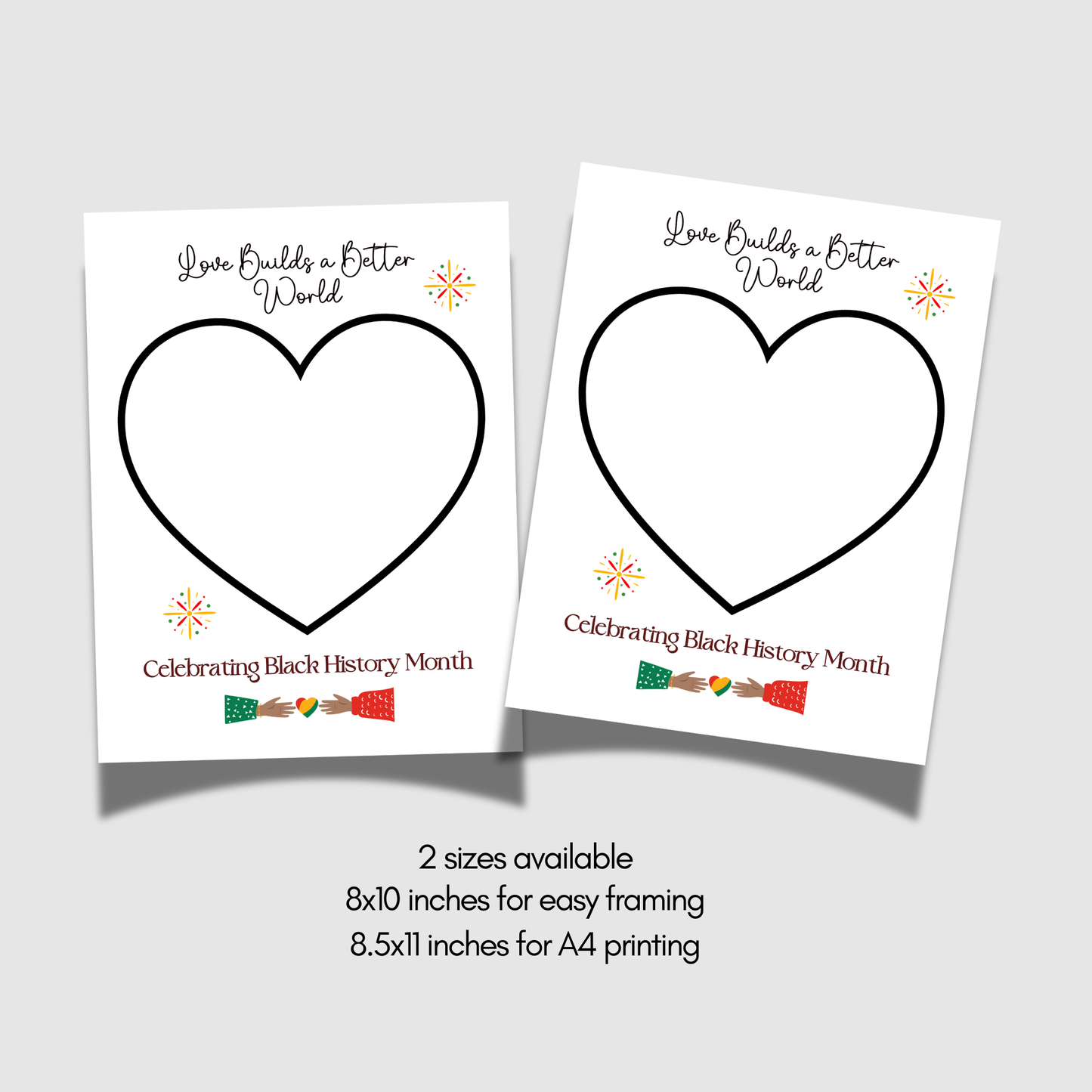 Black History Month Torn Paper Craft for Kids