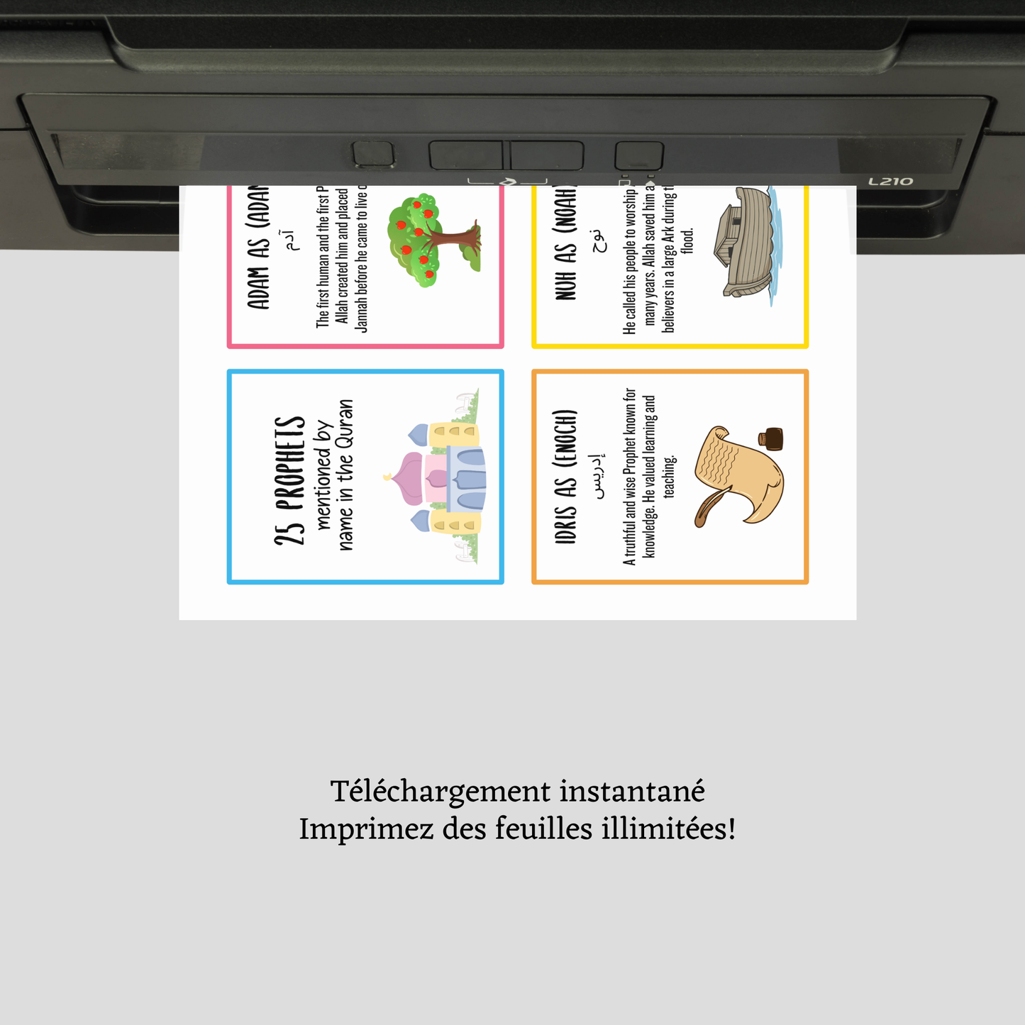 25 Prophètes de l’Islam Cartes Flash Enfants PDF
