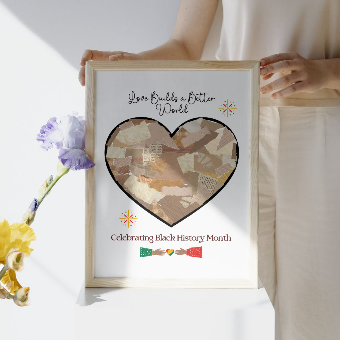 Black History Month Torn Paper Craft for Kids