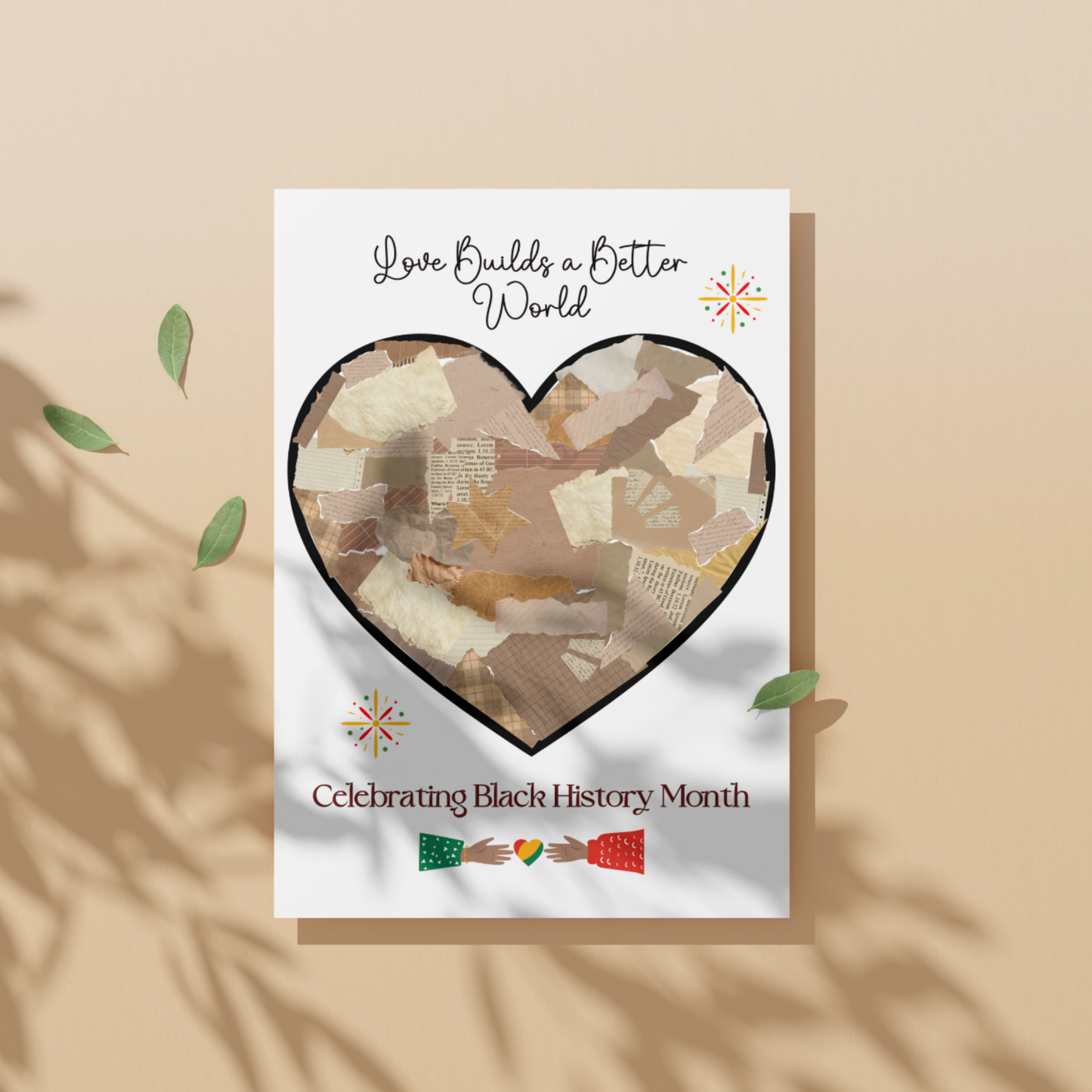 Black History Month Torn Paper Craft for Kids