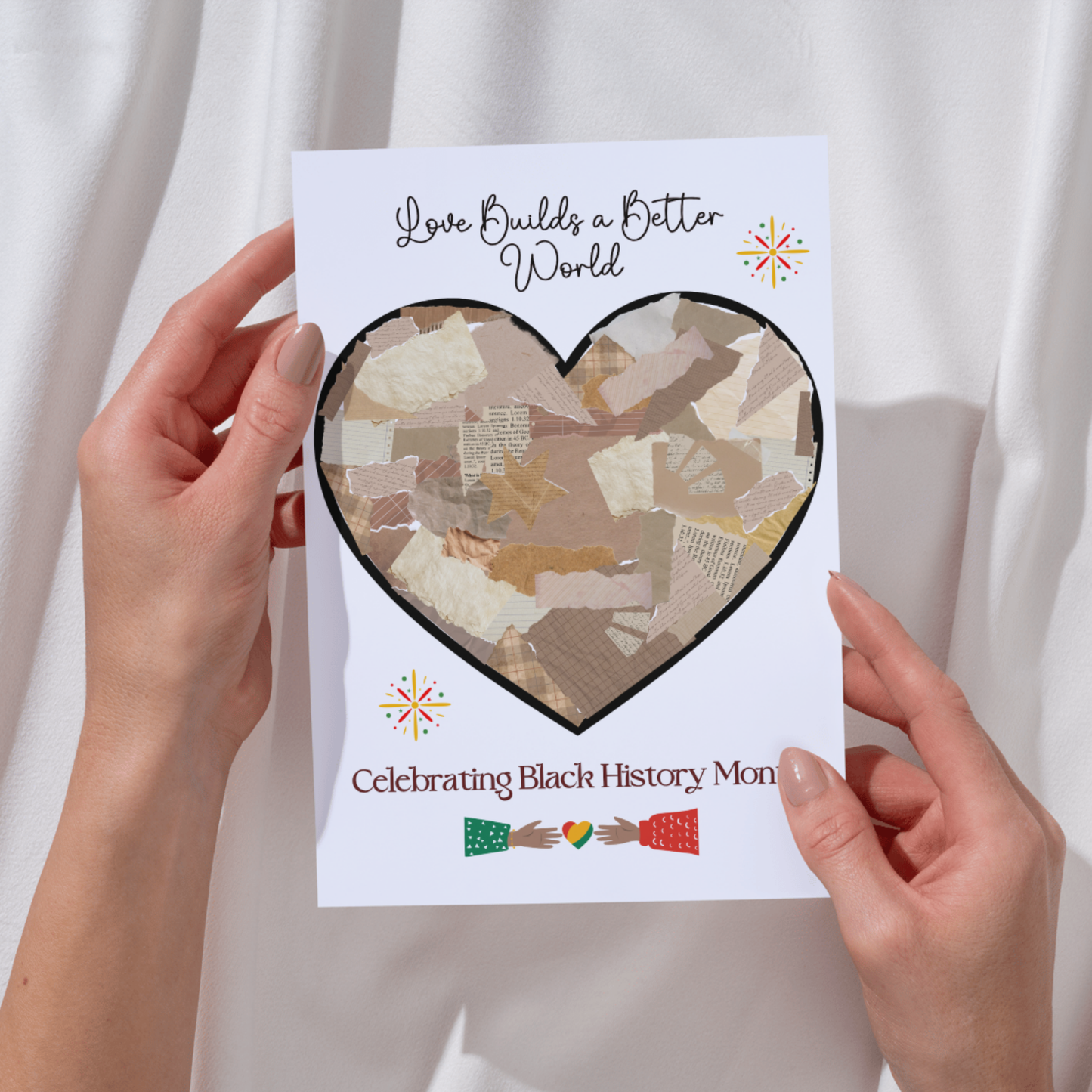 Black History Month Torn Paper Craft for Kids