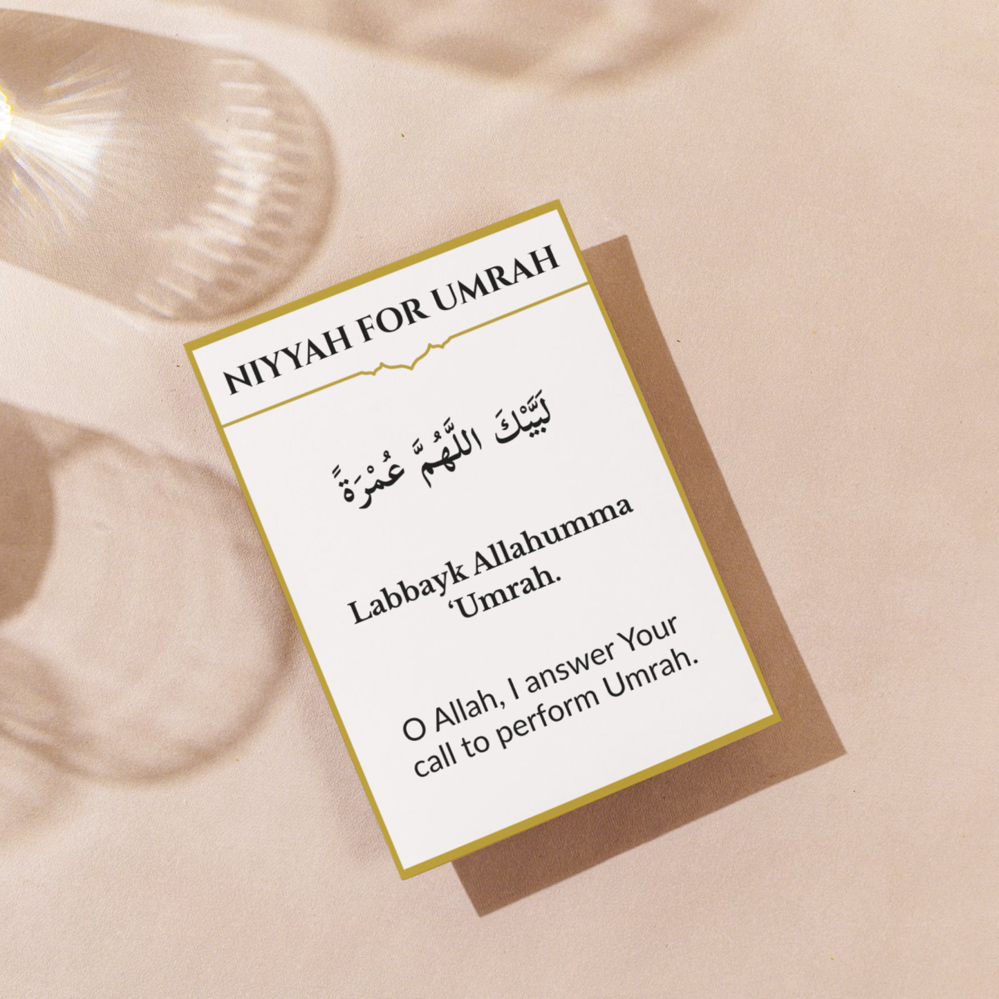 Printable Umrah Dua Flash Cards Step-by-Step Umrah Guide