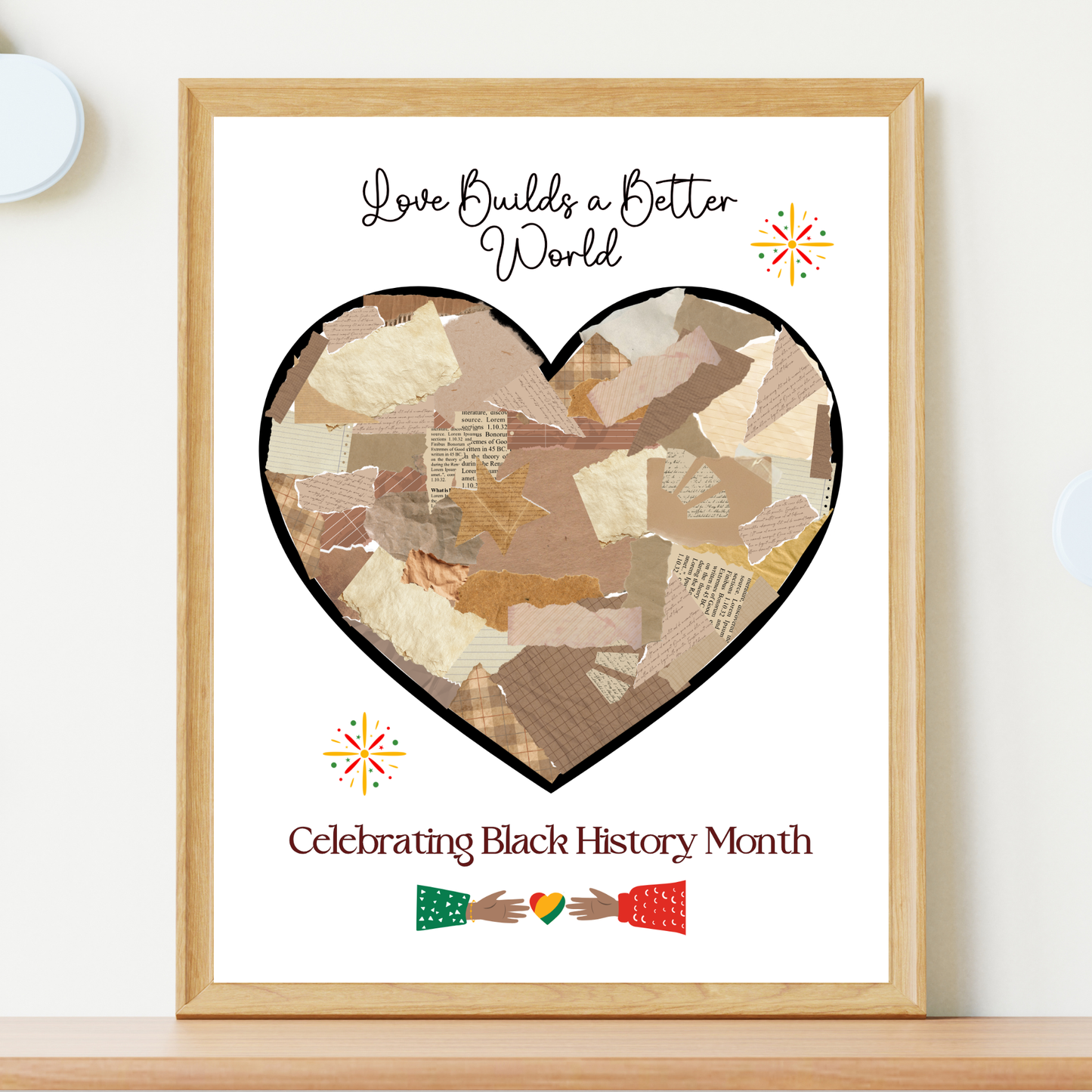 Black History Month Torn Paper Craft for Kids