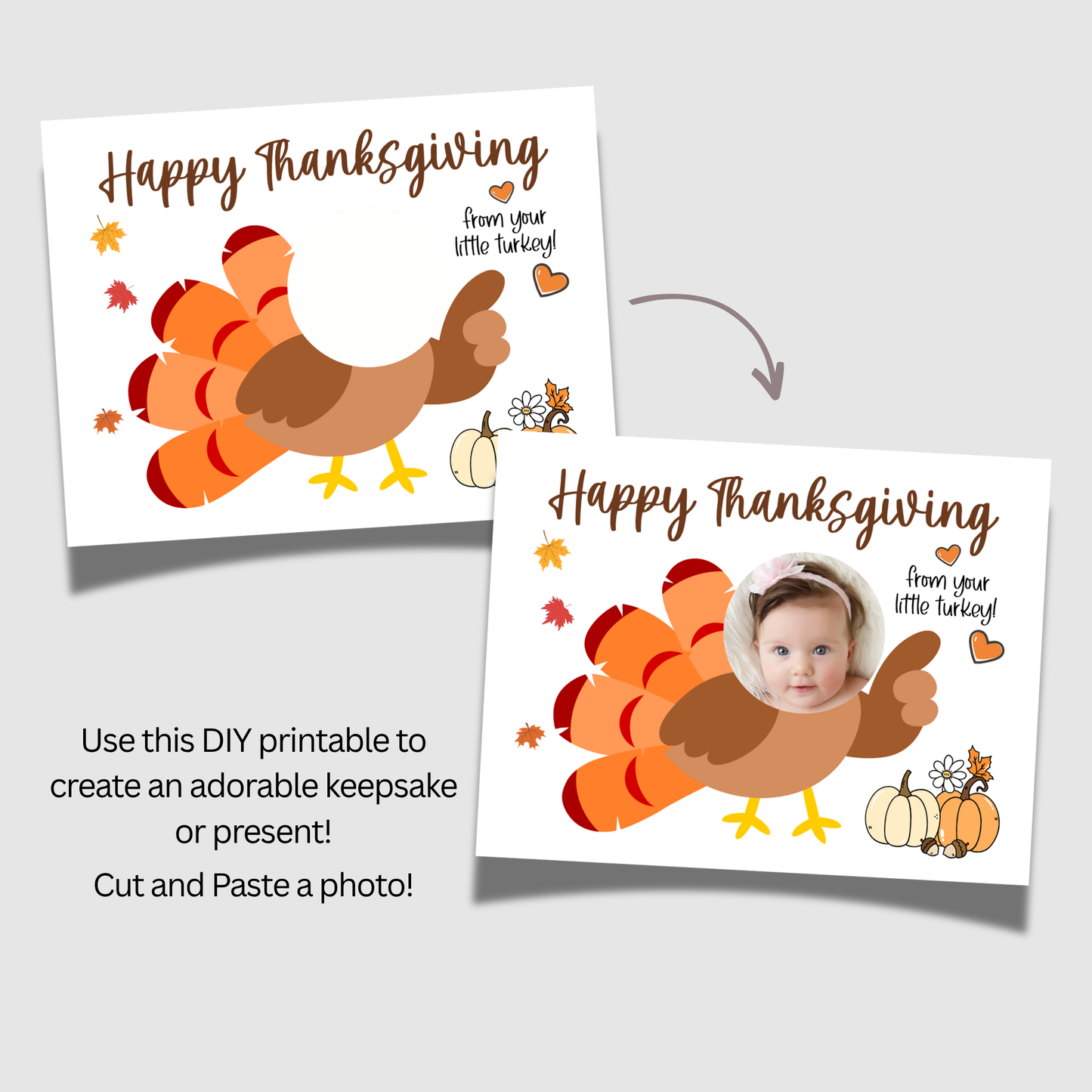 Thanksgiving Turkey Craft Kids Printable