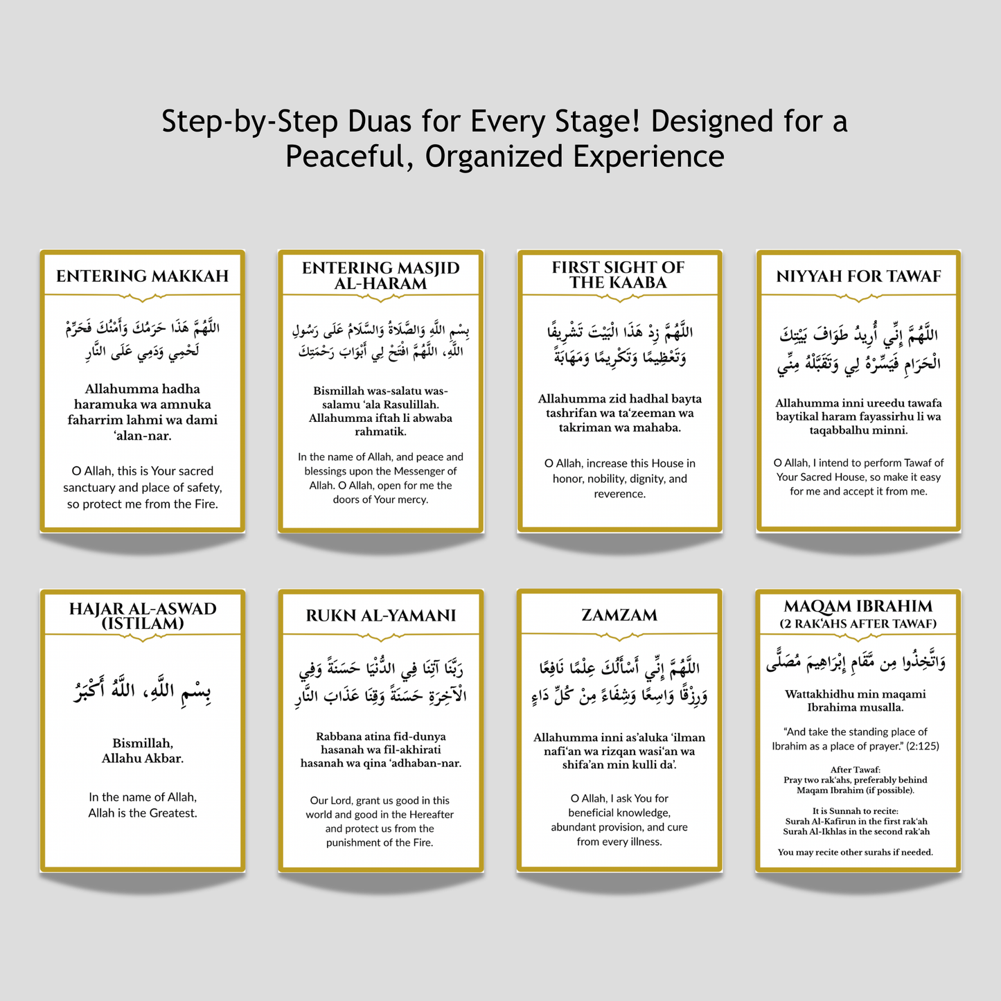 Printable Umrah Dua Flash Cards Step-by-Step Umrah Guide