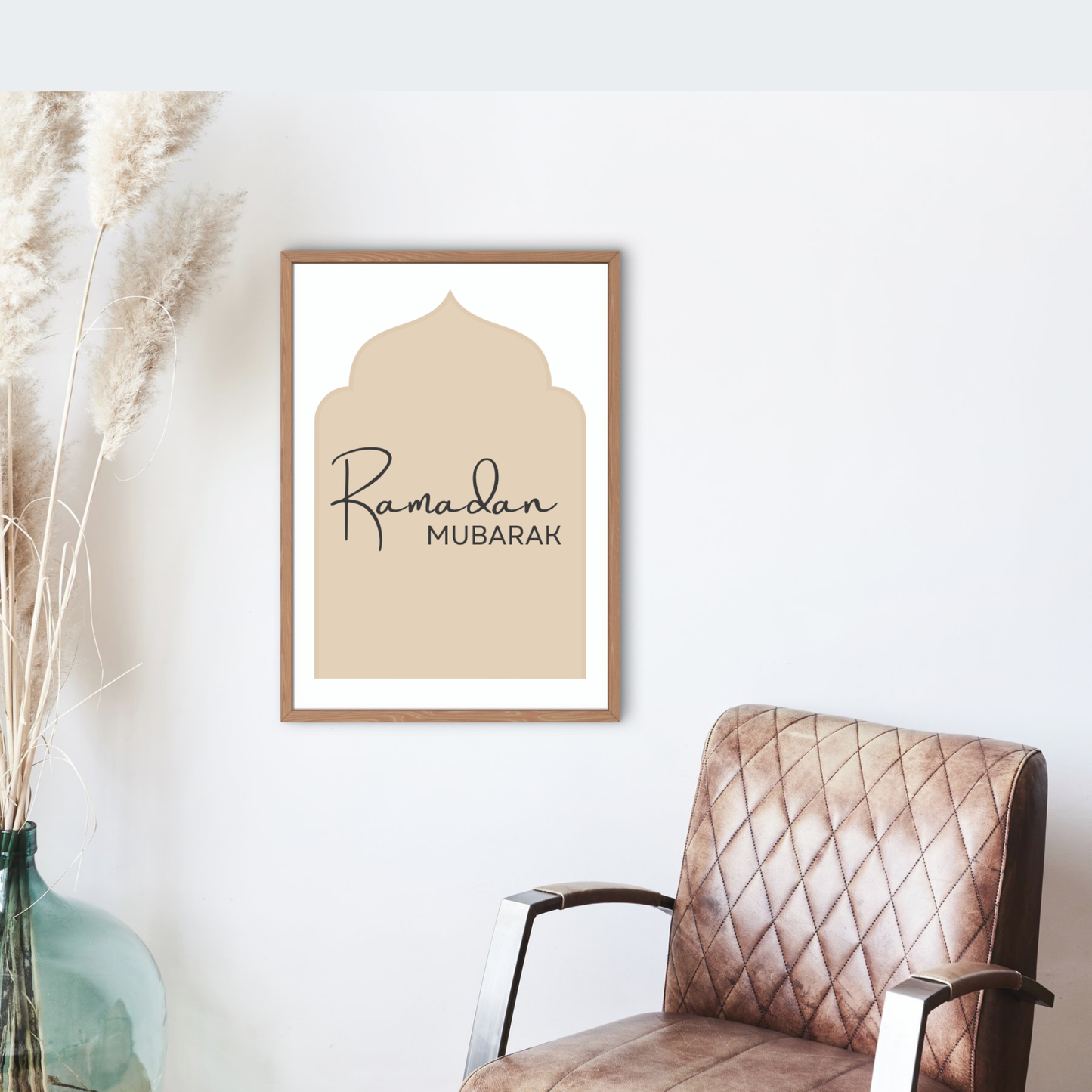 Minimalist Ramadan Mubarak Wall Art Printable
