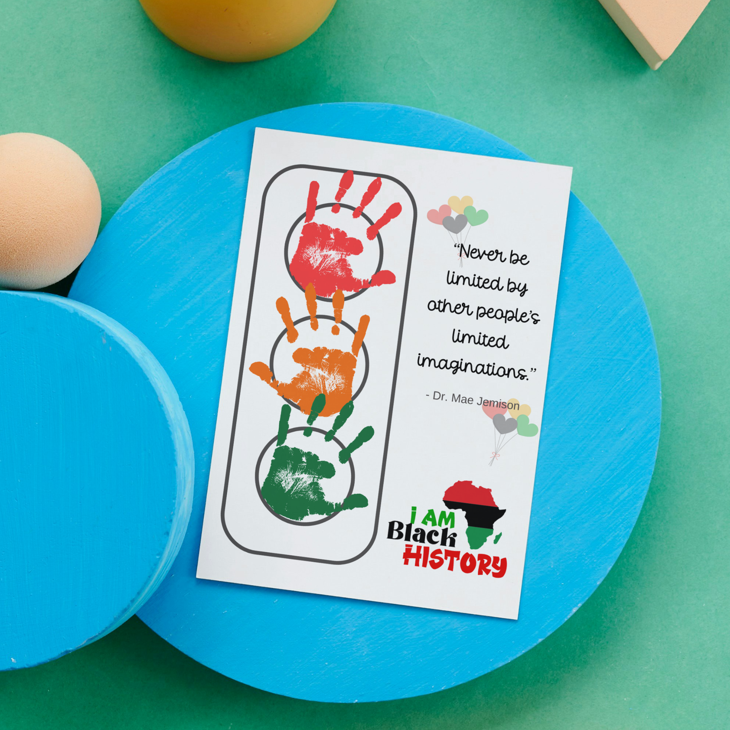 Black History Month Handprint Craft Bundle for Kids