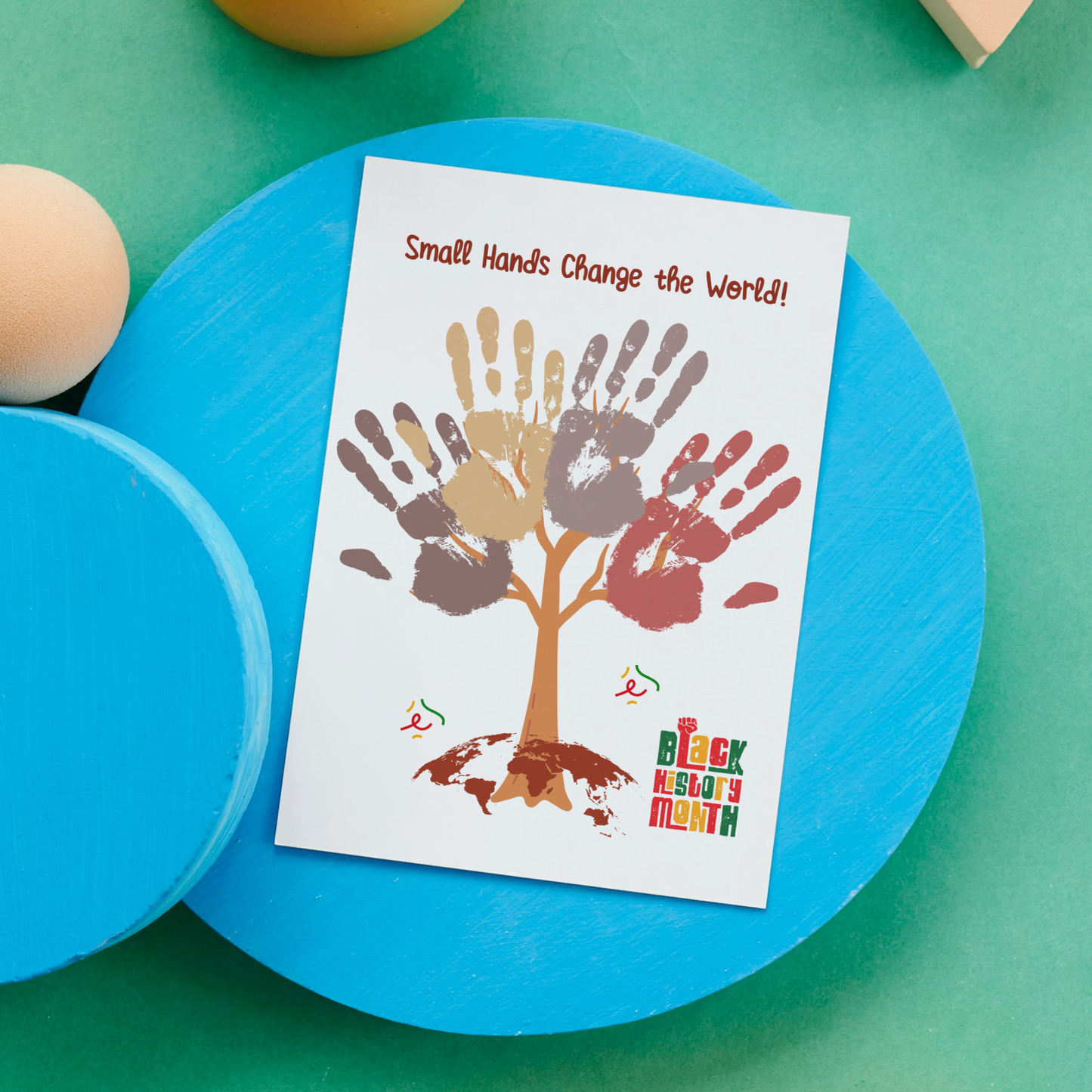 Black History Month Handprint Craft Bundle for Kids