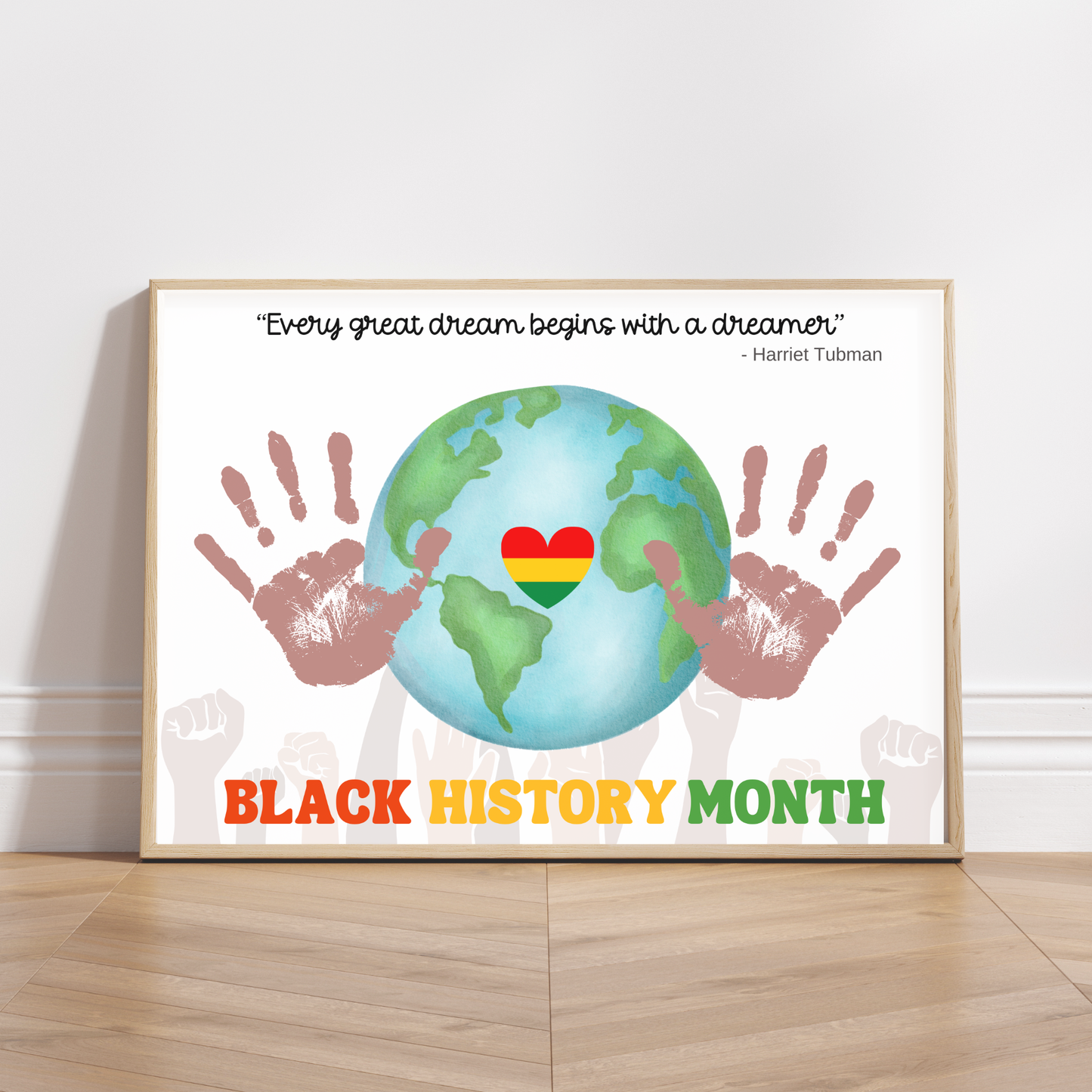 Black History Month Handprint Craft Bundle for Kids